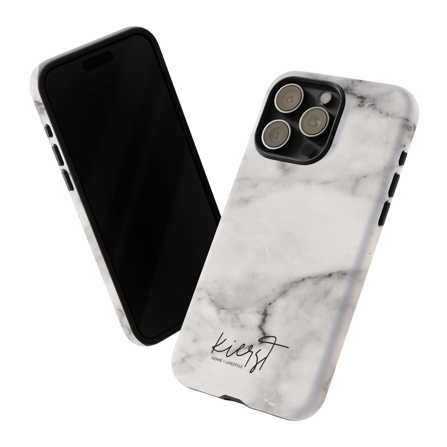 Lived-In White and Grey Marble iPhone Case | Curated Calm, Captured in Marble