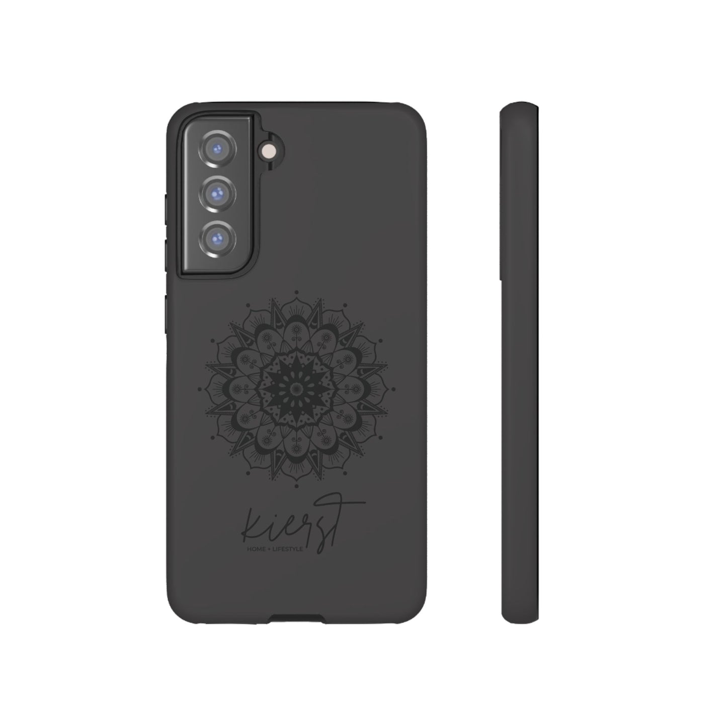 Black Mandala Samsung Galaxy Phone Case | Elevated Symmetry, Timeless Energy