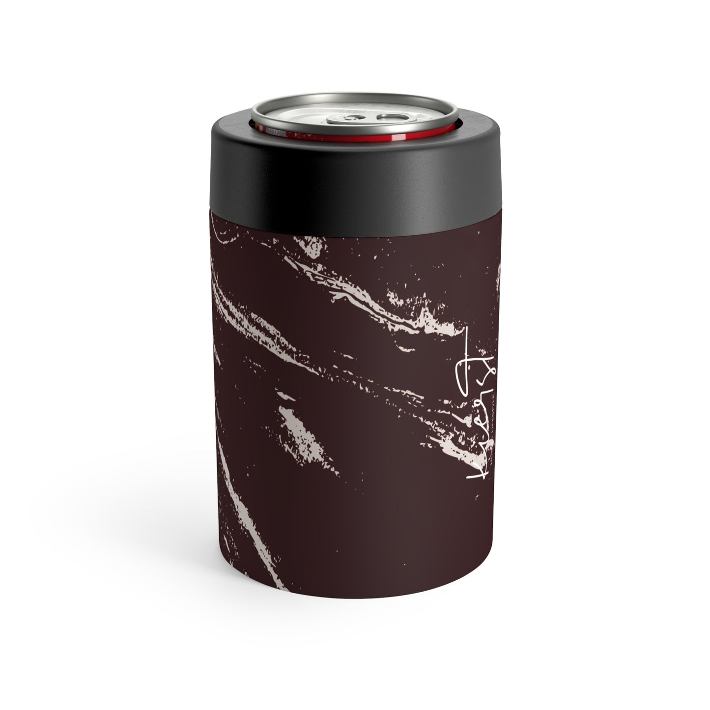 Cream Marble on Signature Velvet Noir Can Holder