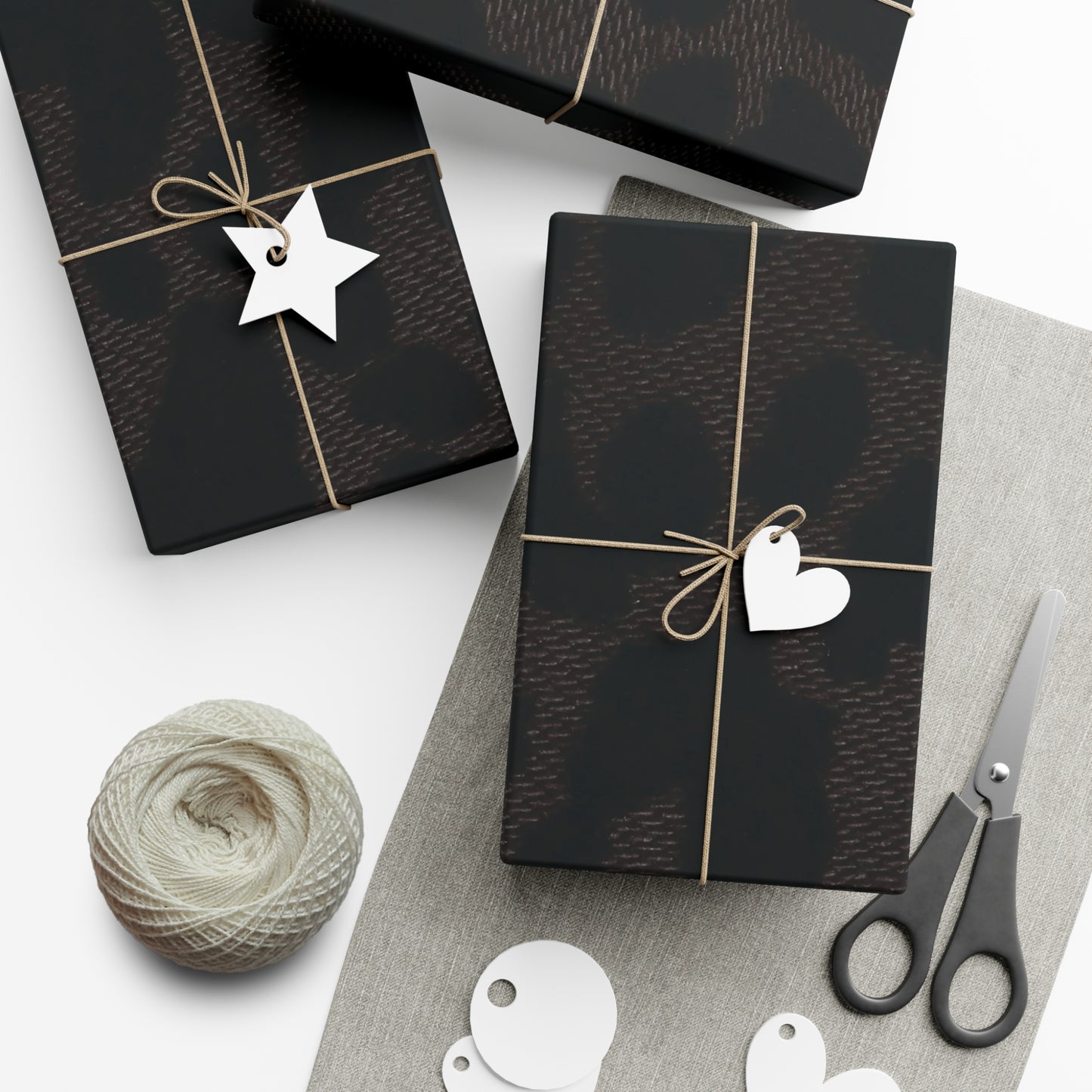 Black Leopard Gift Wrapping Paper