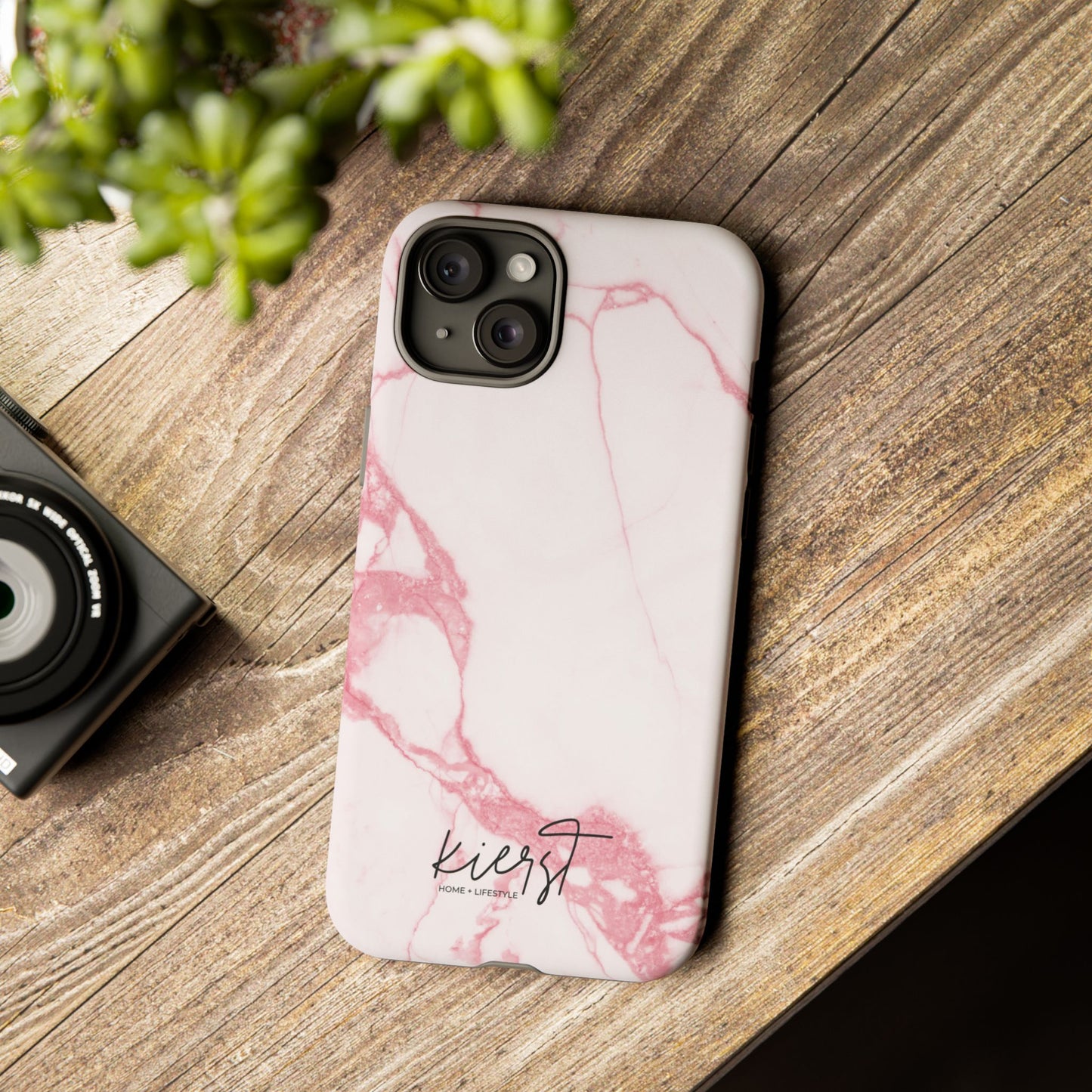 Pink & White Marble iPhone Case | Classic Elegance, Feminine Twist