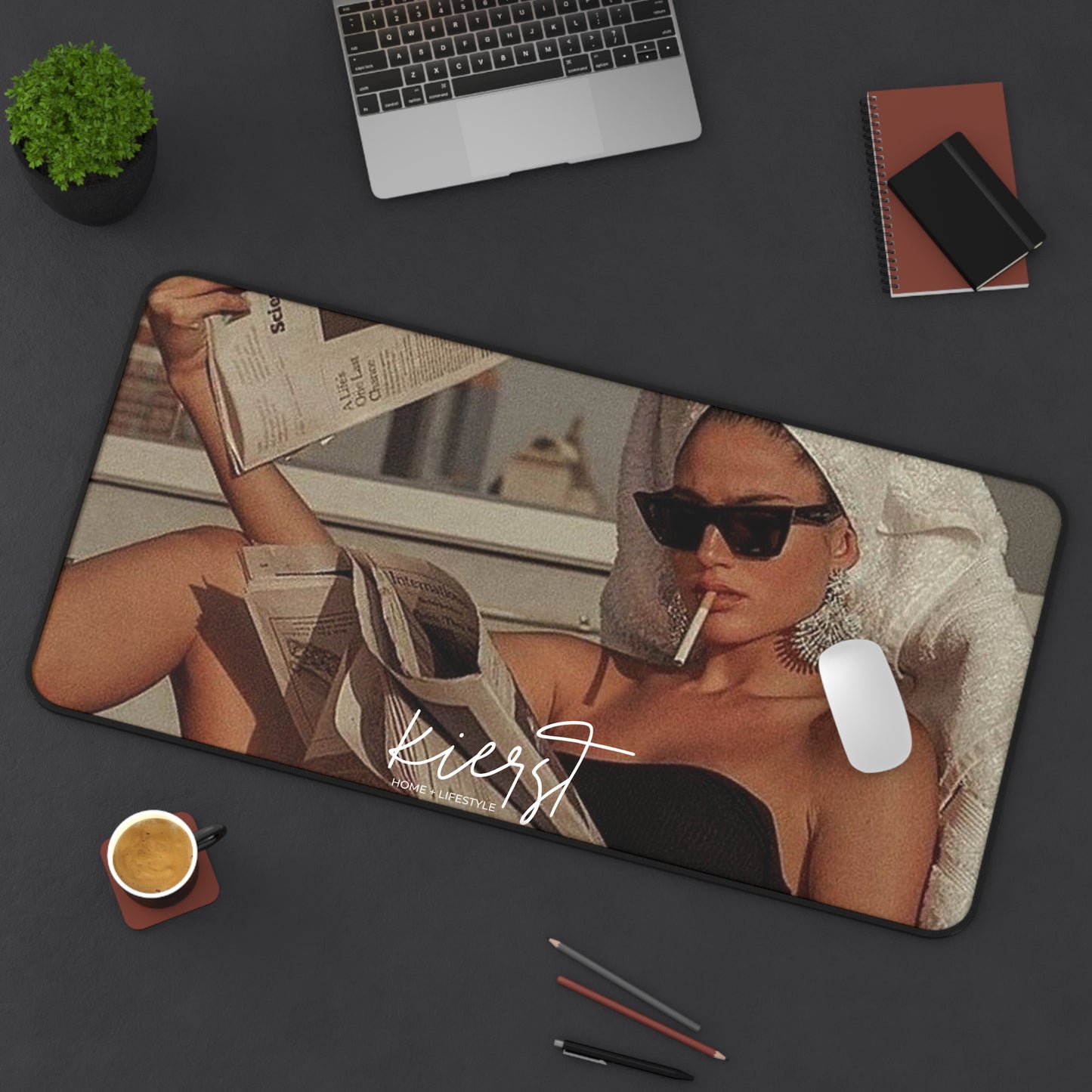 A Classic Affair Desk Mat | Vintage Glam Meets Modern Edge