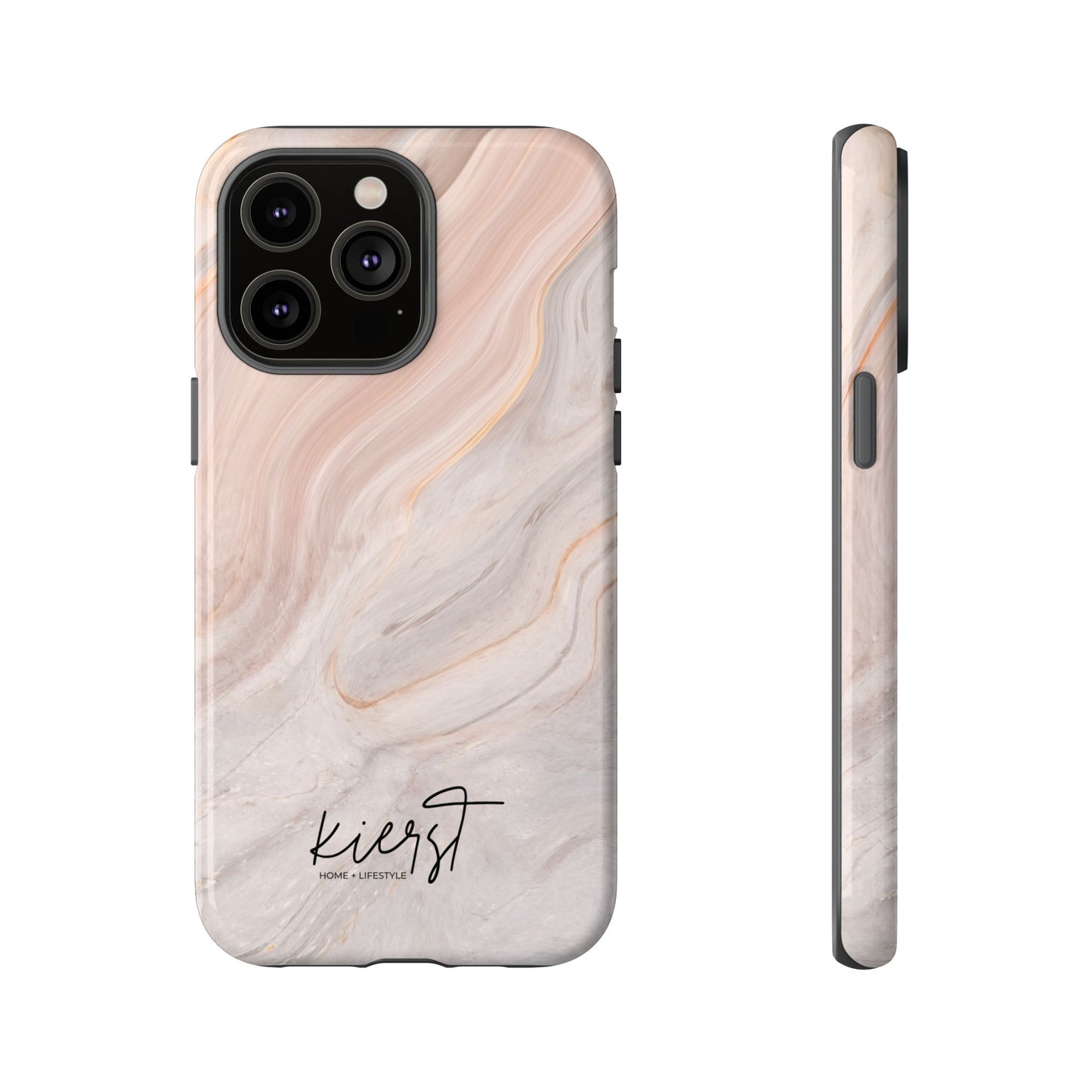 Blush Swirl Marble iPhone Case | Soft Curves, Strong Protection