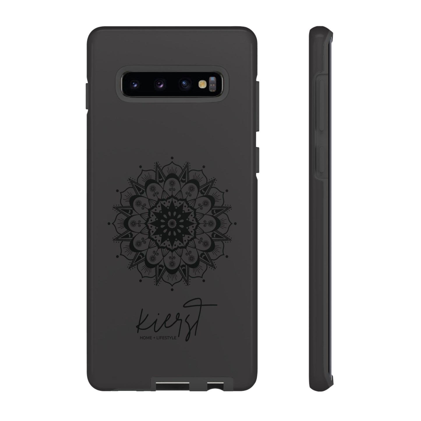 Black Mandala Samsung Galaxy Phone Case | Elevated Symmetry, Timeless Energy