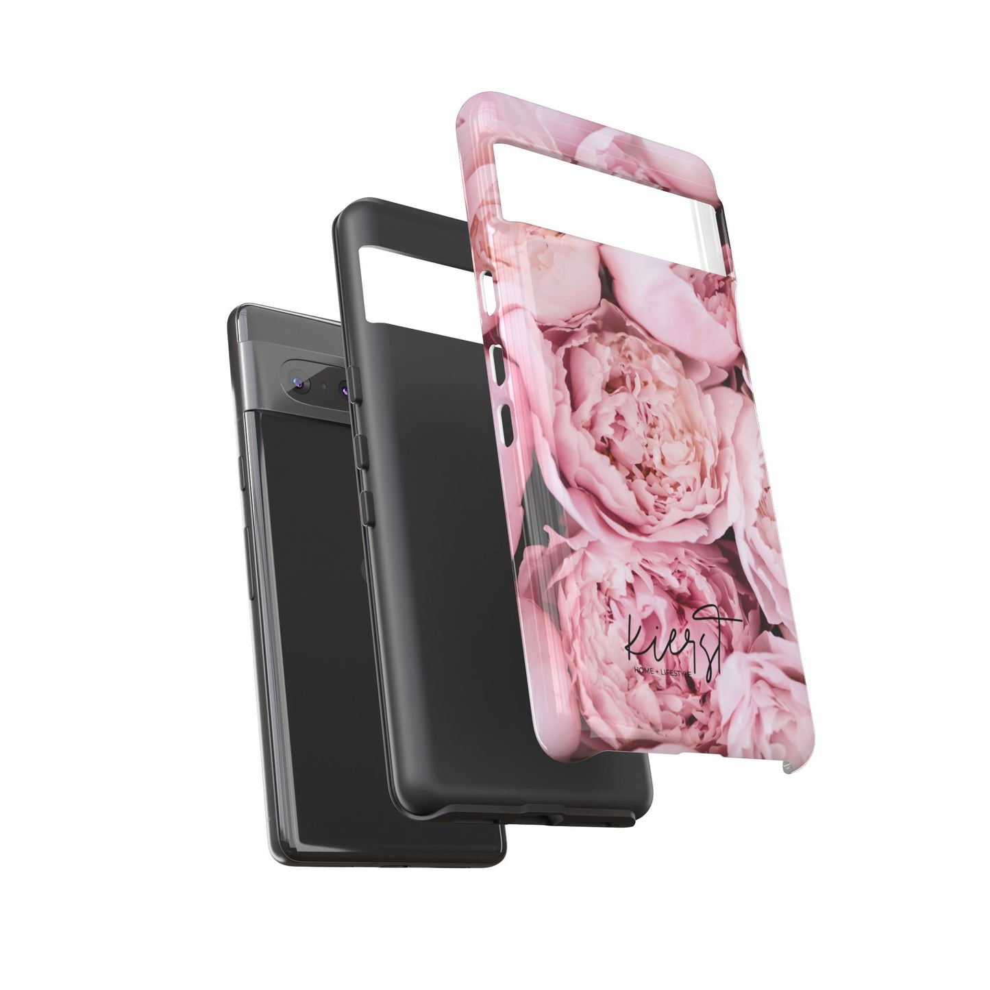 Pink Peonies Google Pixel Phone Case | Romantic Florals, Everyday Function