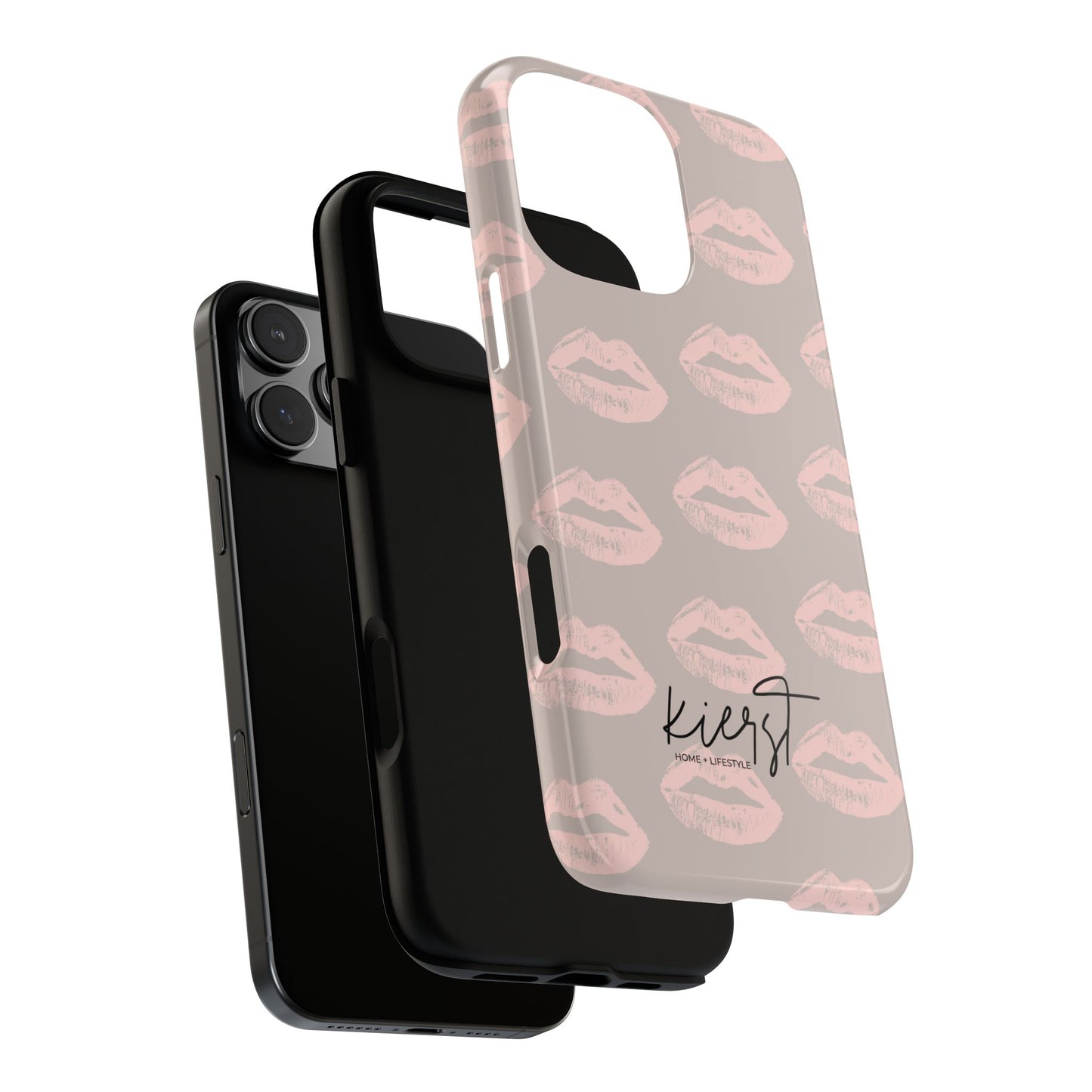 Pillow Talk-Inspired Lips on Oat iPhone Case