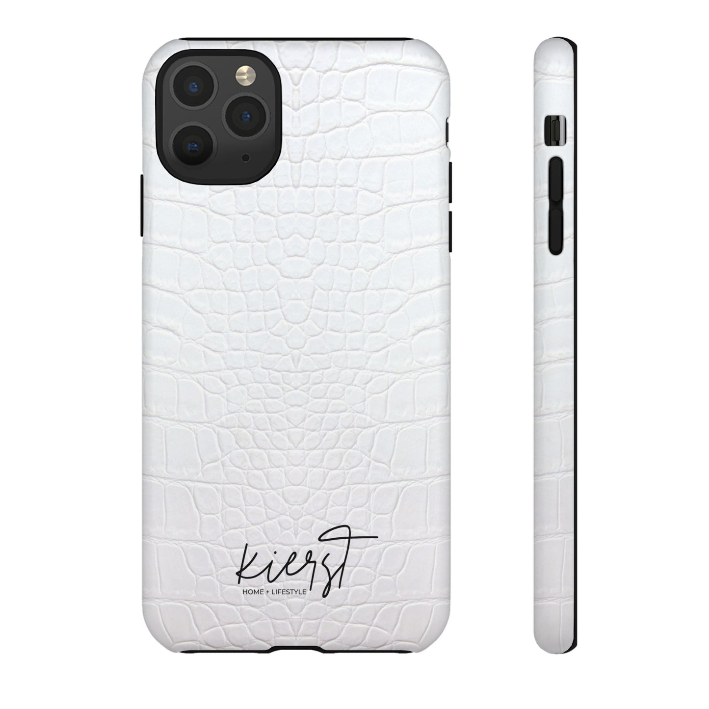 White Alligator iPhone Case | Minimal, Crisp, and Effortlessly Elevated