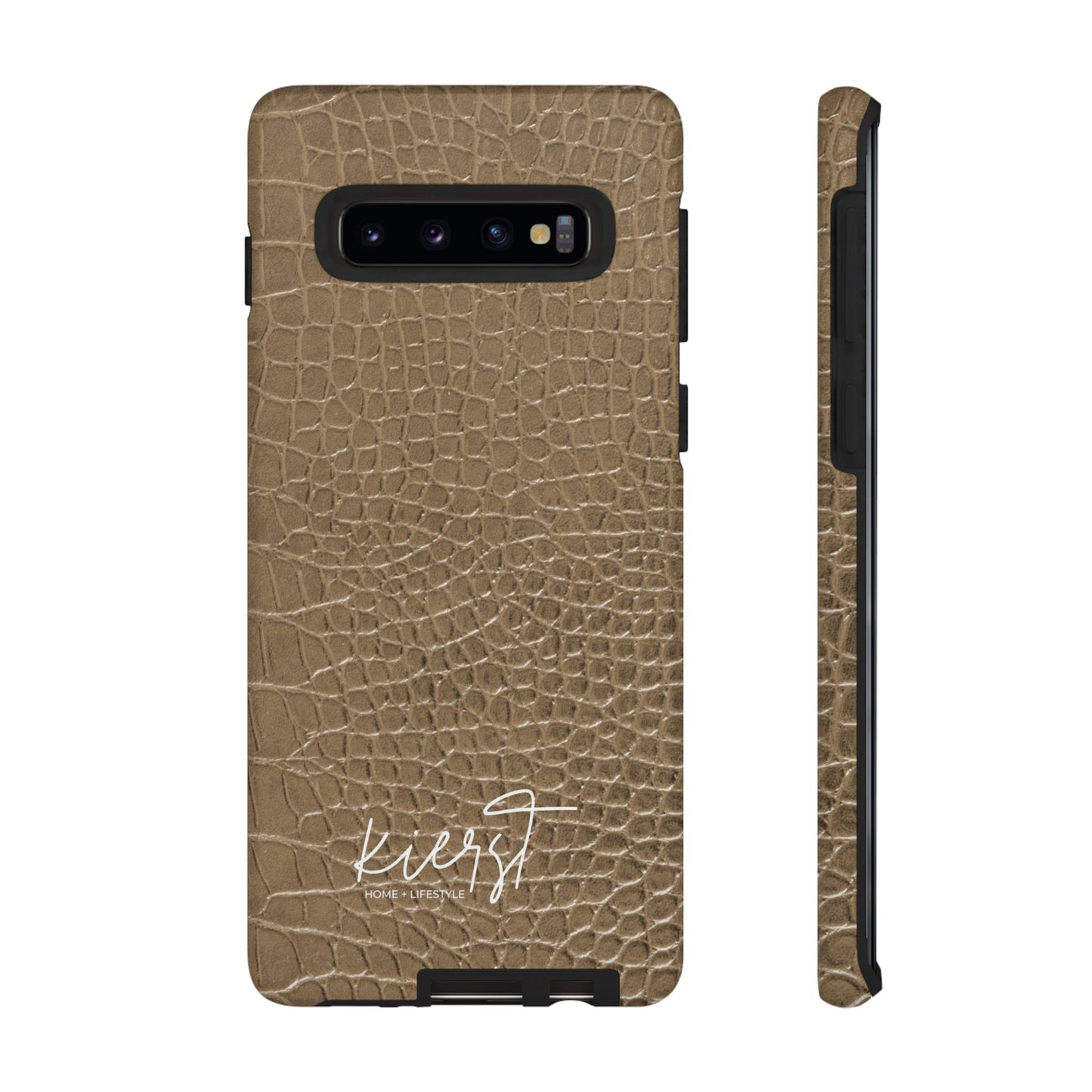 Tan Alligator Print Samsung Galaxy Phone Case | Subtle Statement, Everyday Style