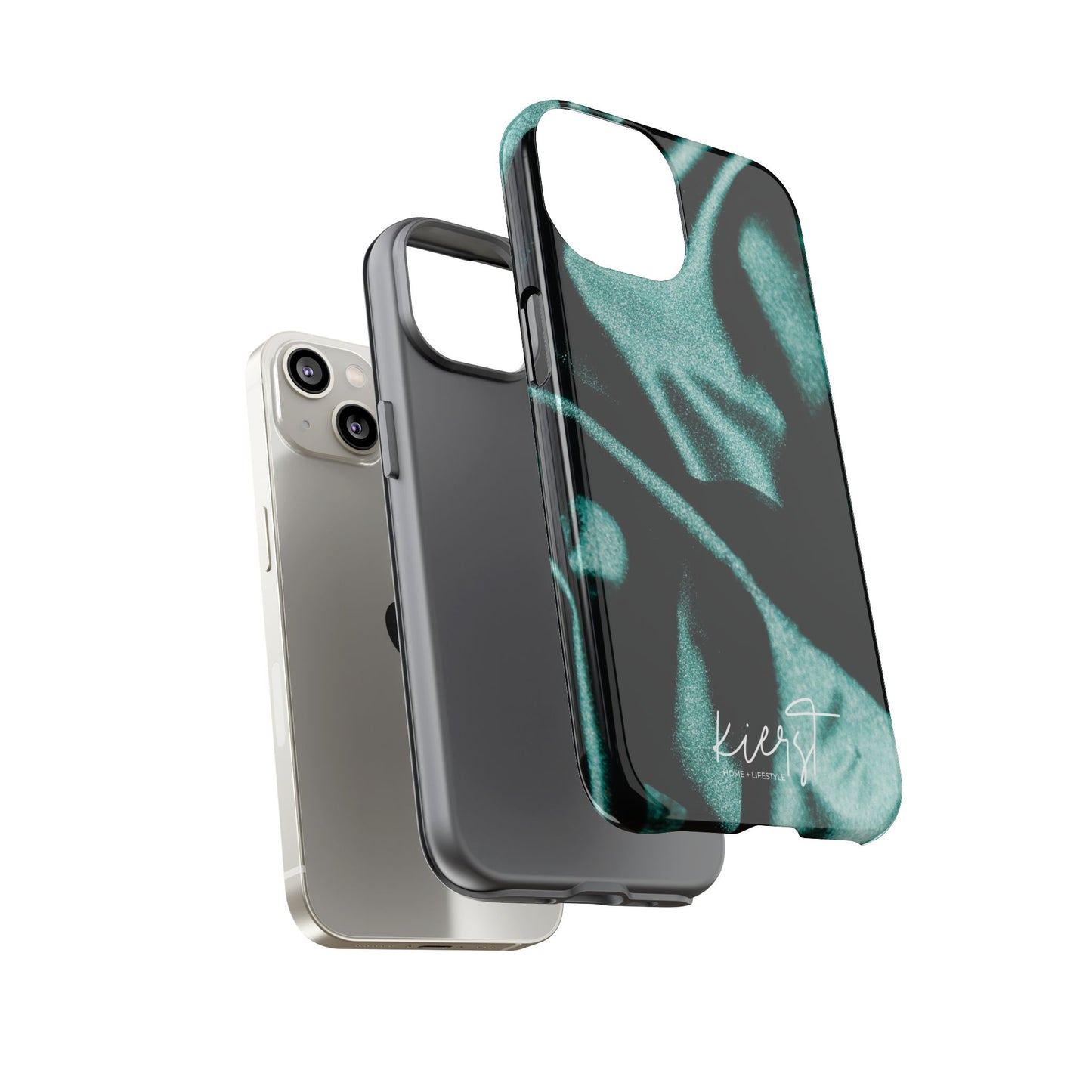 Emerald Silk Print iPhone Case