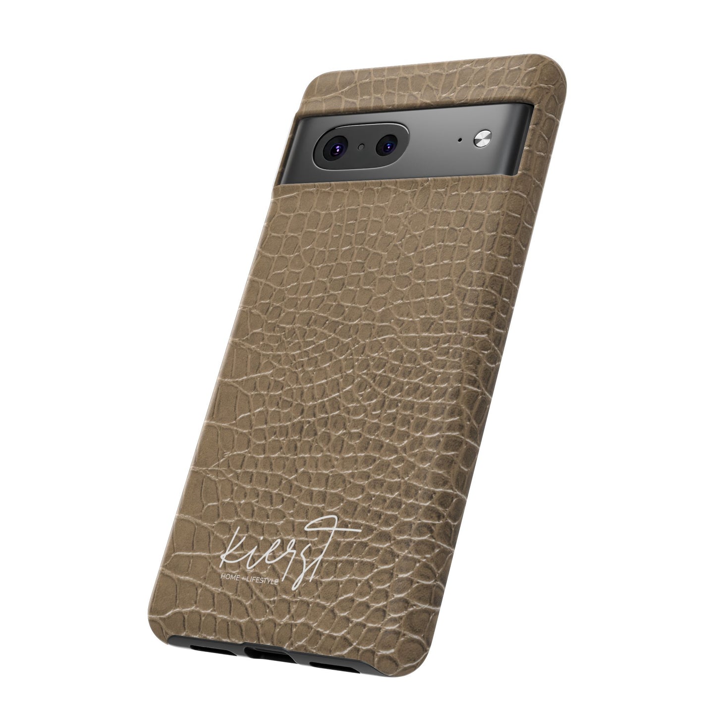 Tan Alligator Print Google Pixel Case | Warm Neutrals, Refined Style