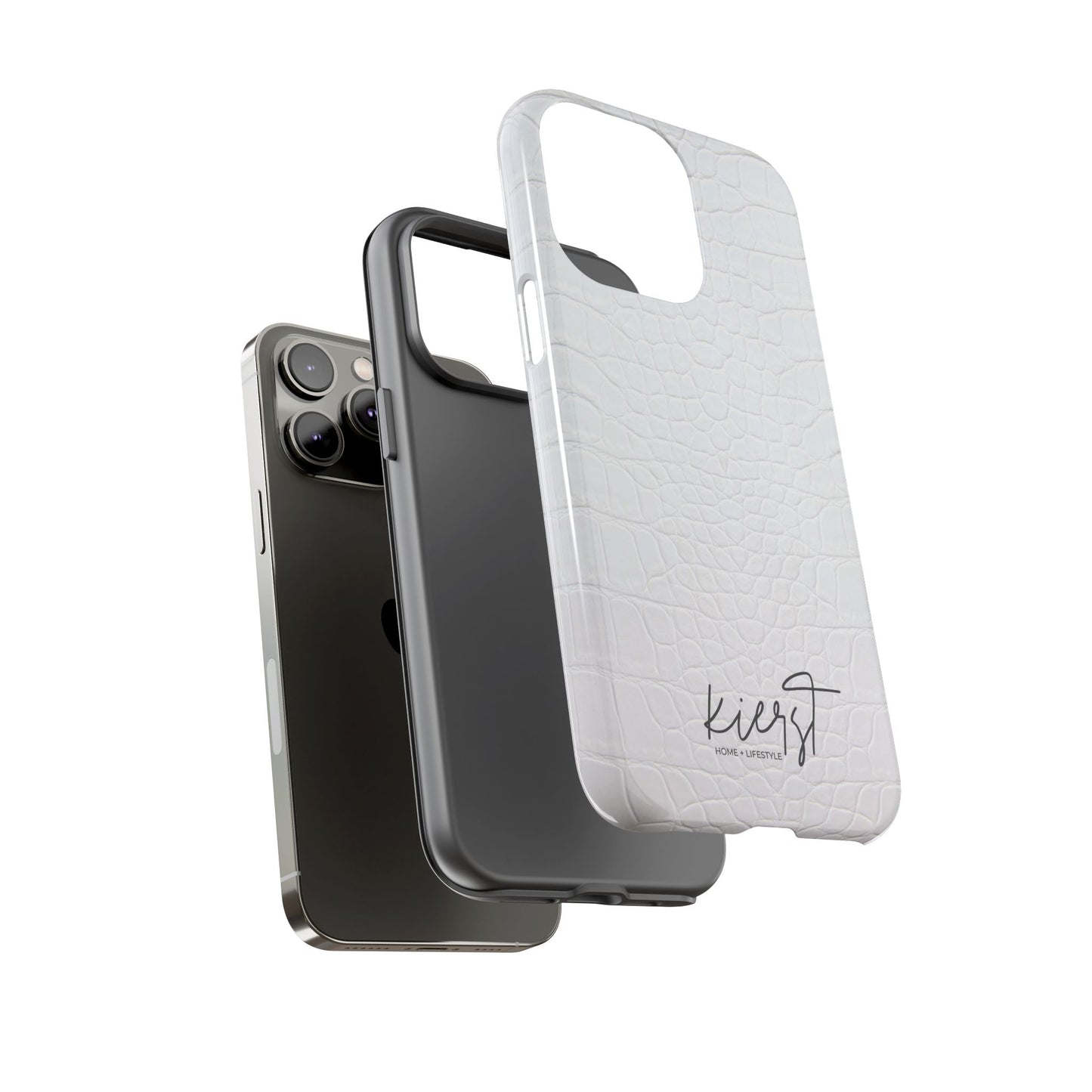 White Alligator iPhone Case | Minimal, Crisp, and Effortlessly Elevated
