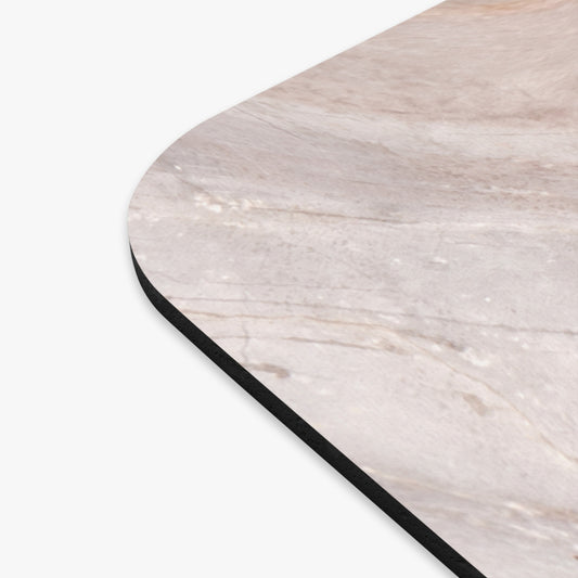 Blush Swirl Marble Mouse Pad – Warm Neutral Desk Accent