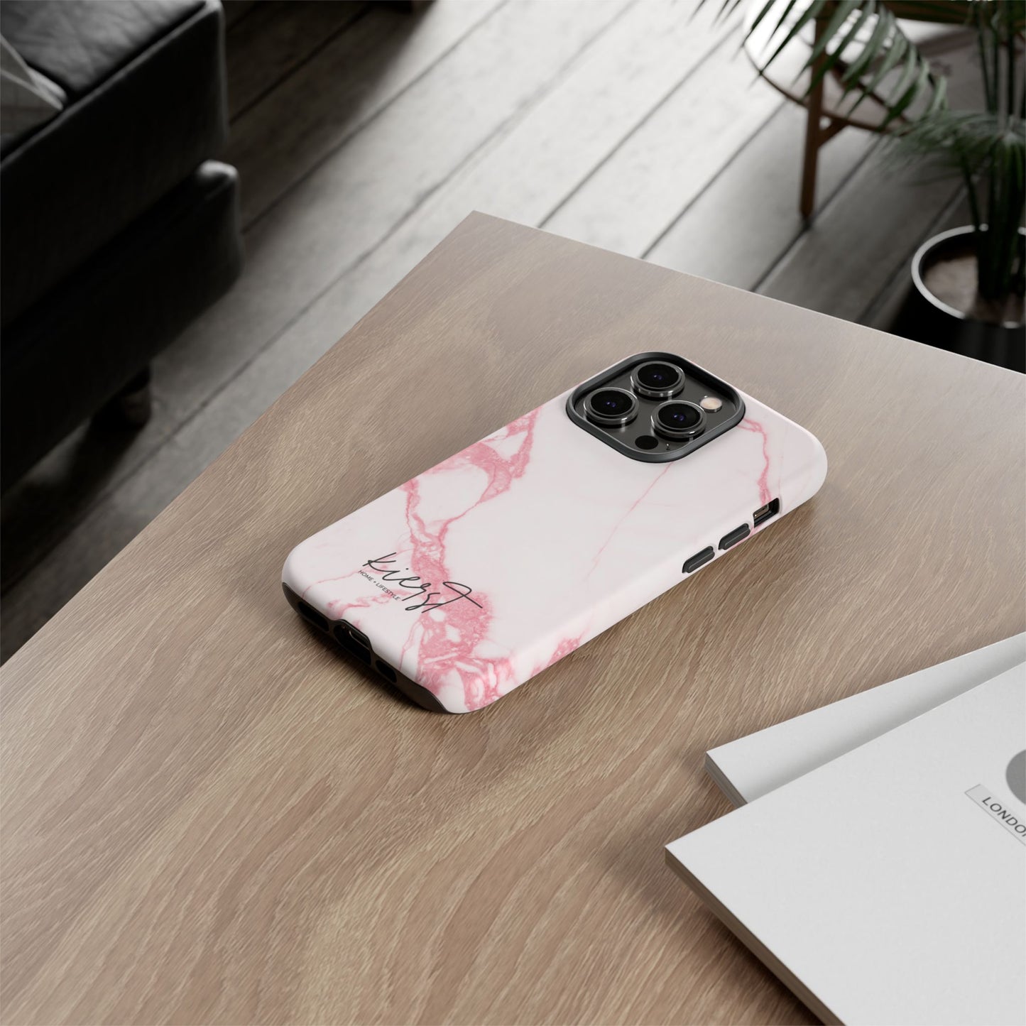Pink & White Marble iPhone Case | Classic Elegance, Feminine Twist
