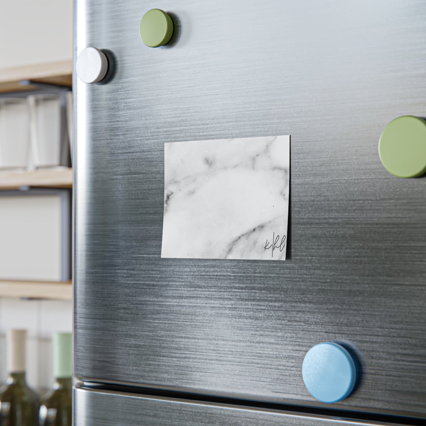 Lived-In Grey and White Marble Post-it® Note Pad