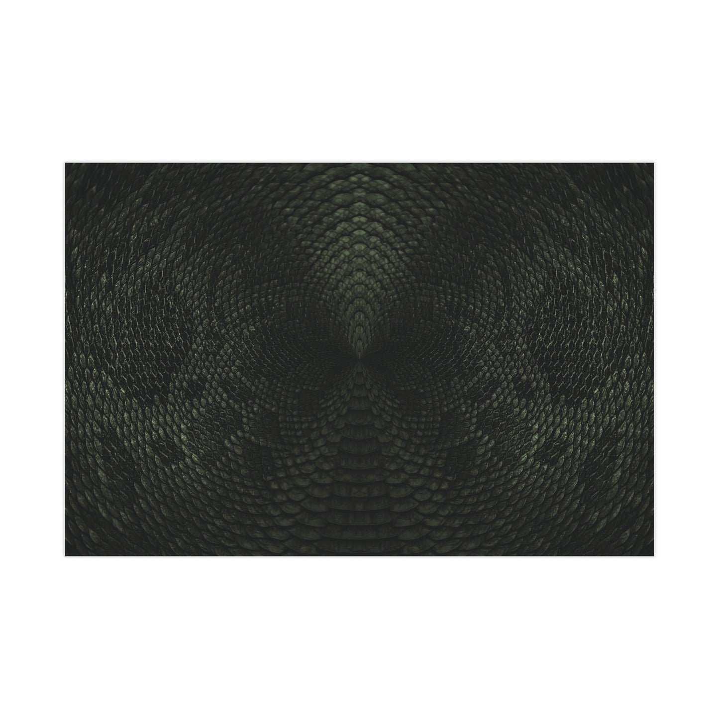 Deep Rich Green Snake Print Gift Wrapping Paper