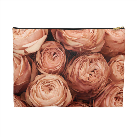 Peony Dusk Accessory Pouch | Soft Florals for Everyday Curation