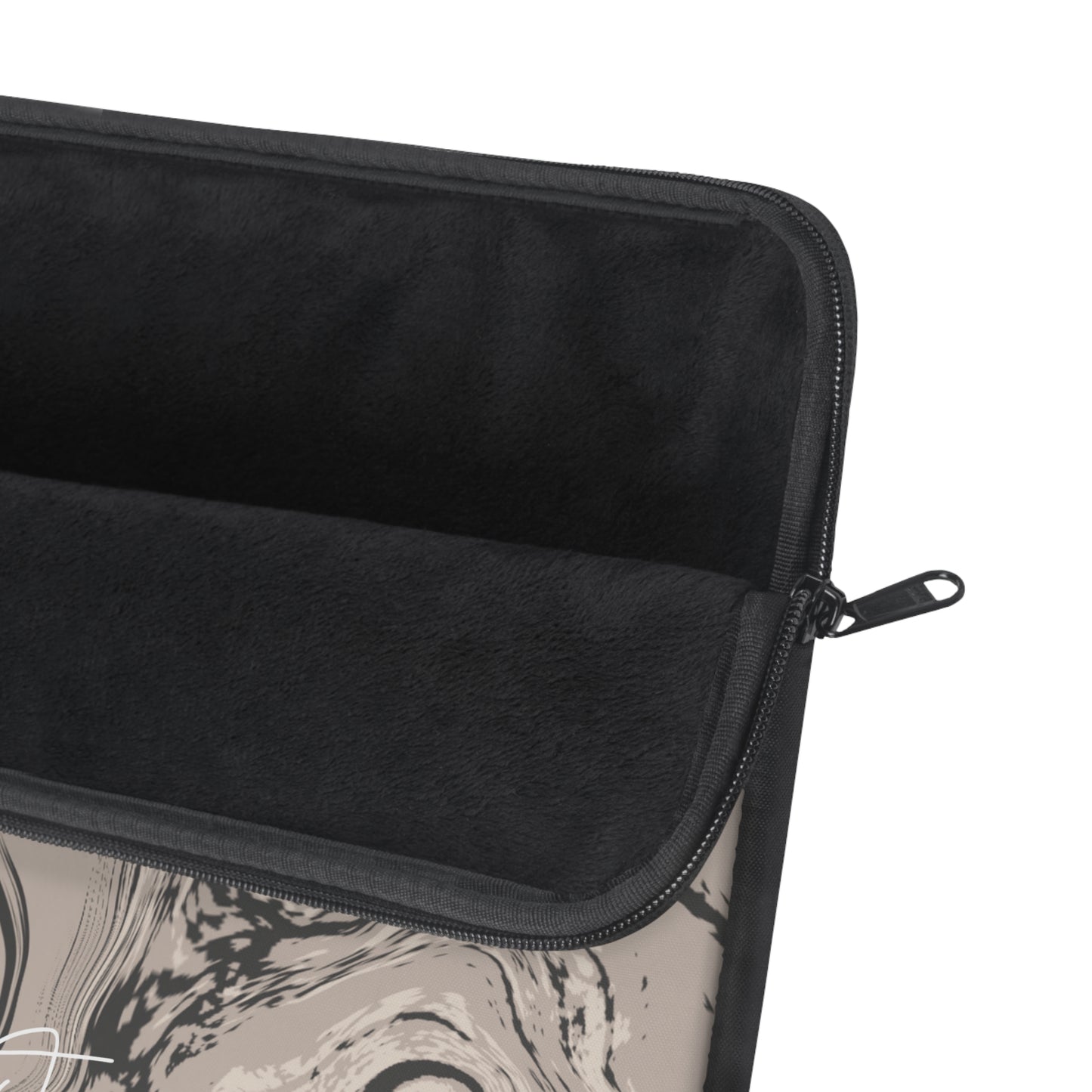 Cream, Grey, and Taupe Marble Laptop Sleeve | Everyday Edge