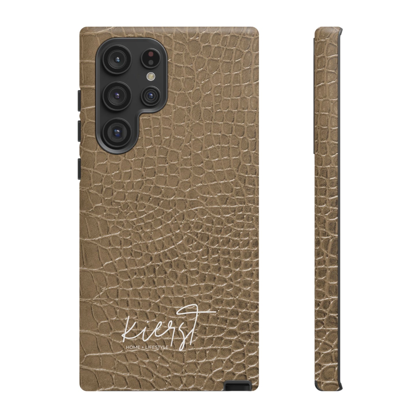 Tan Alligator Print Samsung Galaxy Phone Case | Subtle Statement, Everyday Style