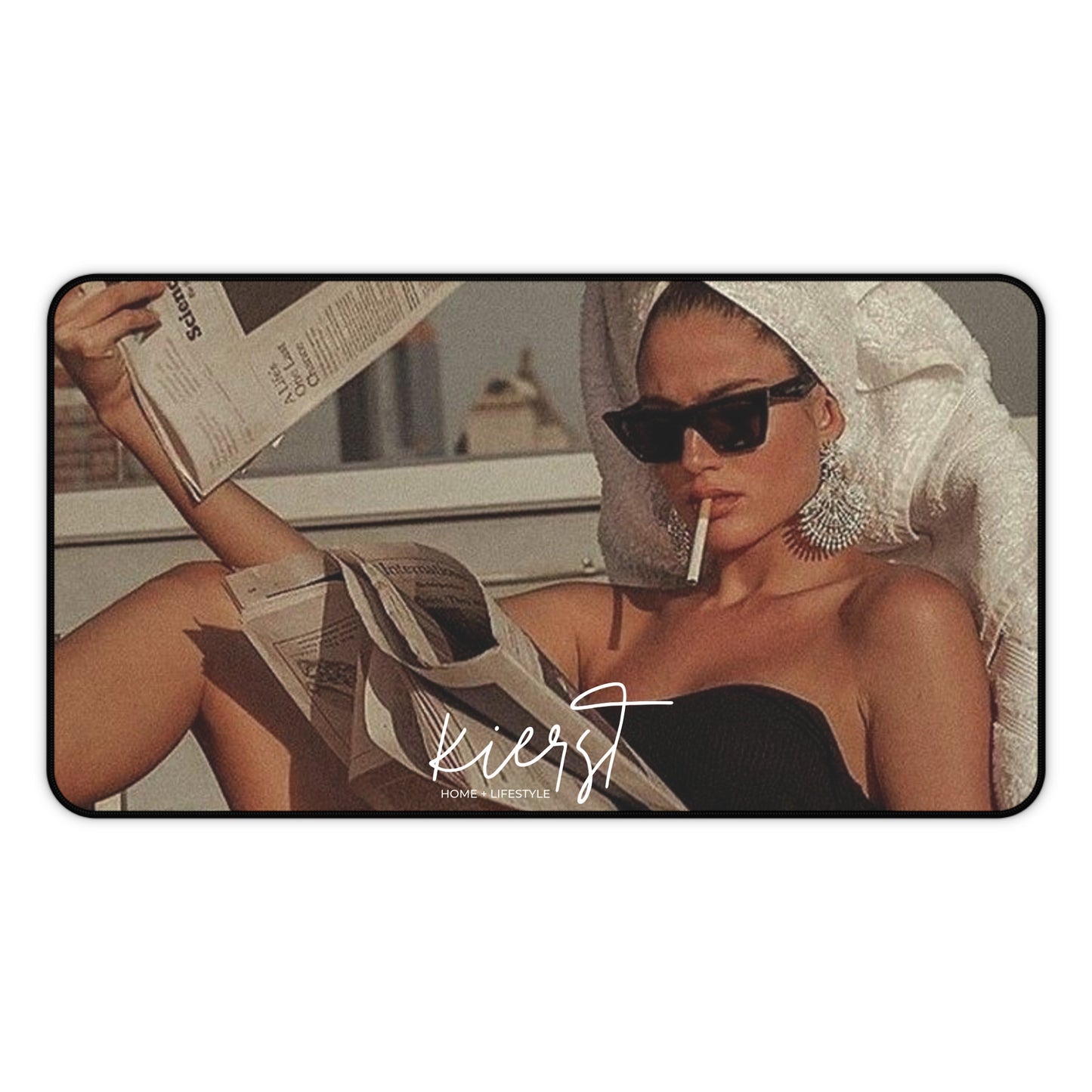 A Classic Affair Desk Mat | Vintage Glam Meets Modern Edge