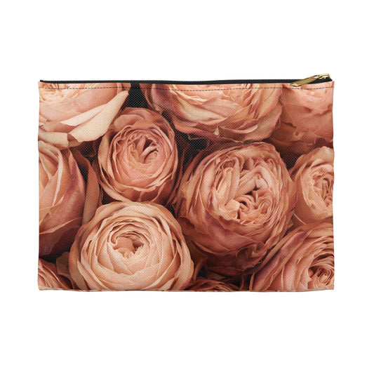 Peony Dusk Accessory Pouch | Soft Florals for Everyday Curation