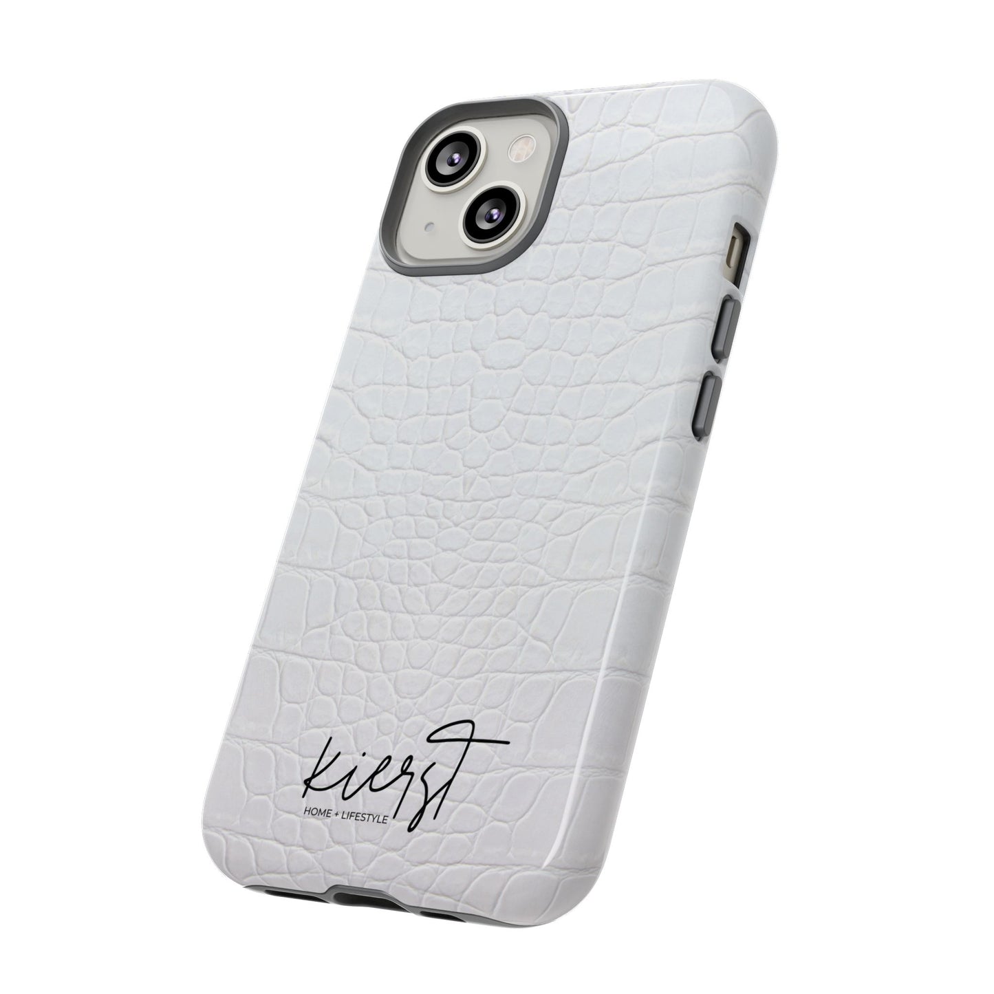 White Alligator iPhone Case | Minimal, Crisp, and Effortlessly Elevated