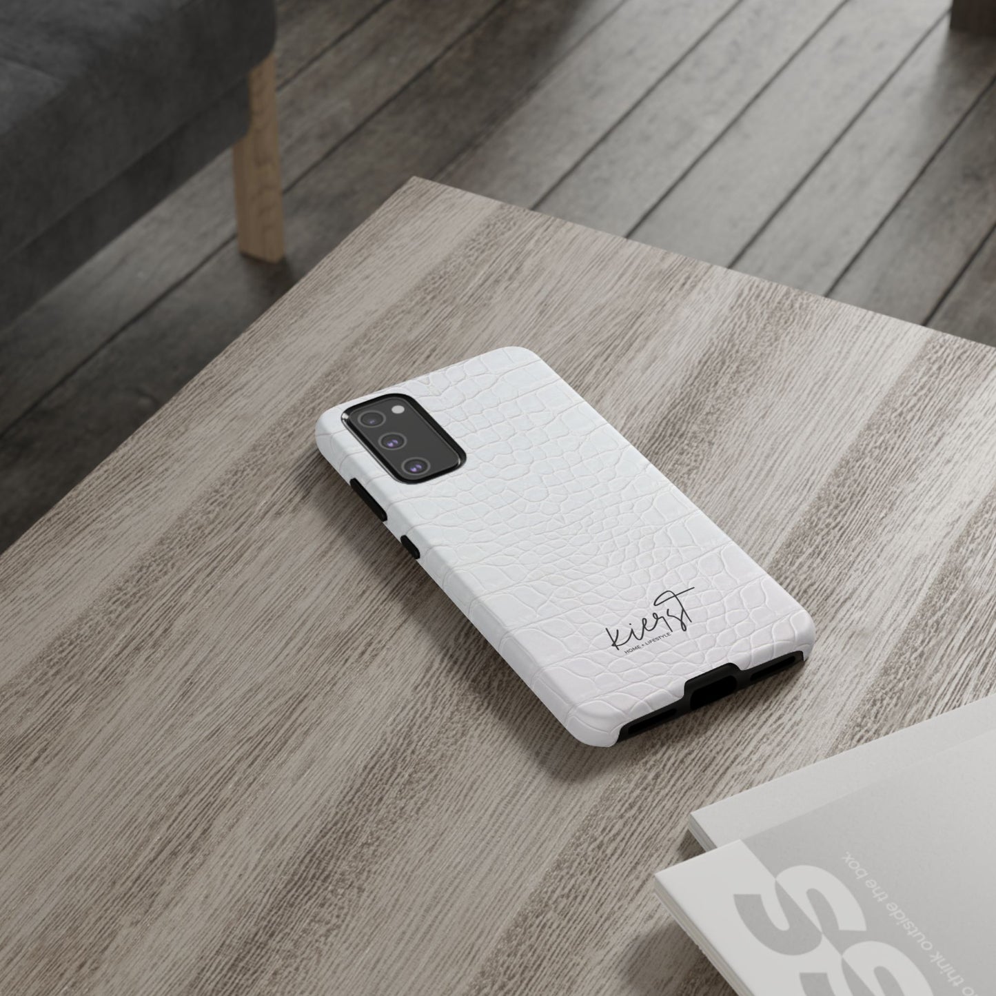 White Alligator Samsung Galaxy Case | Classic Texture Meets Modern Edge