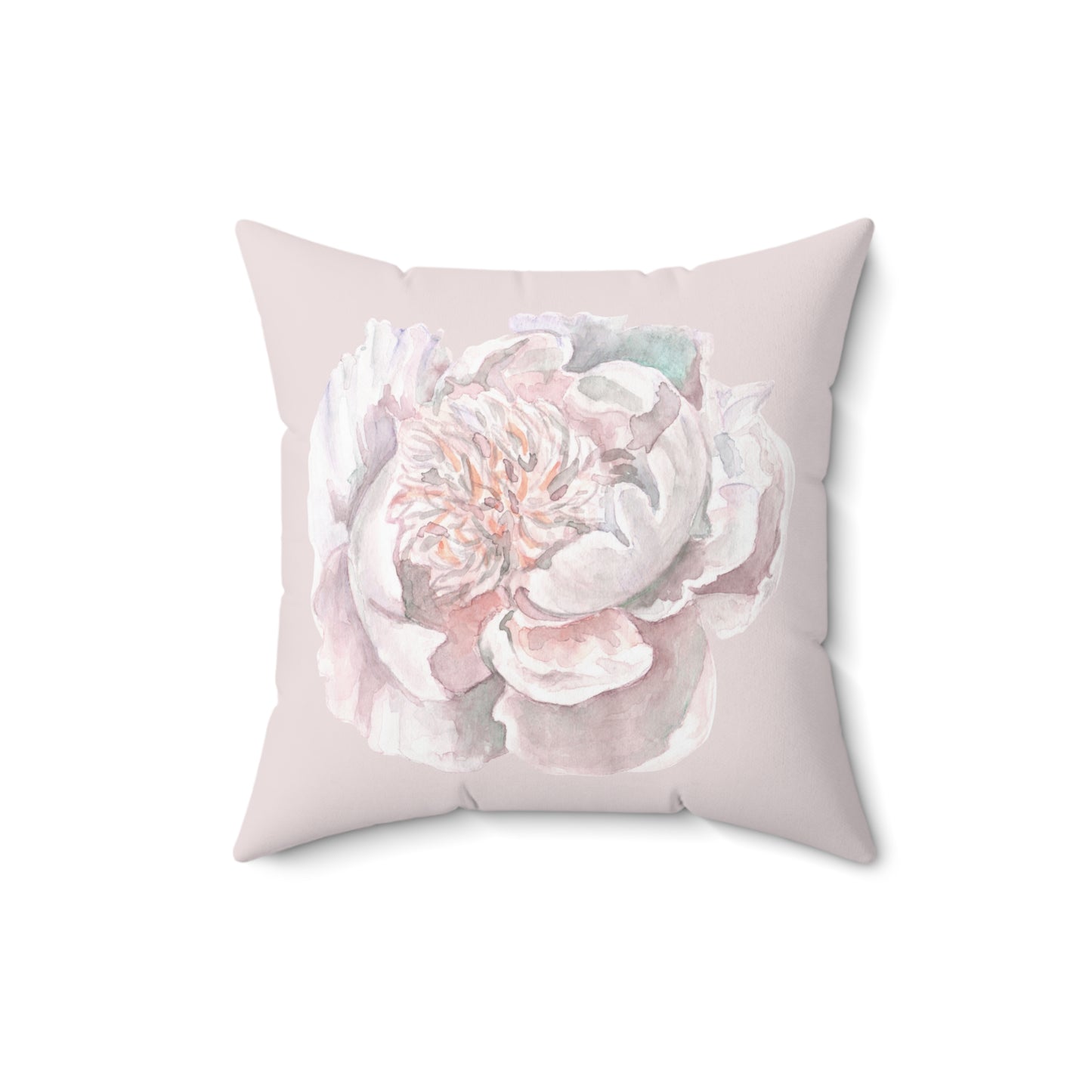 Peony Watercolor Pillow β Blush on Blush Design