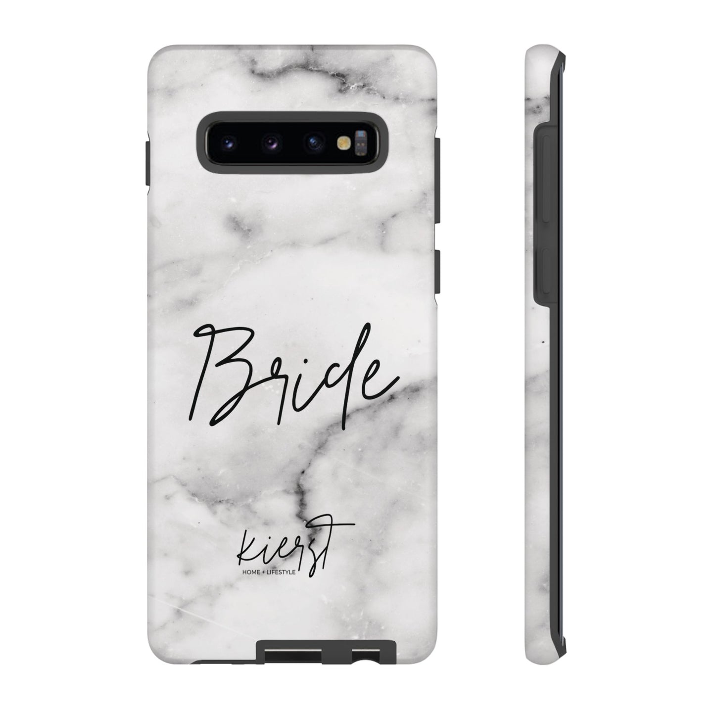 Bride Lived-In White and Grey Marble Samsung Galaxy Phone Case