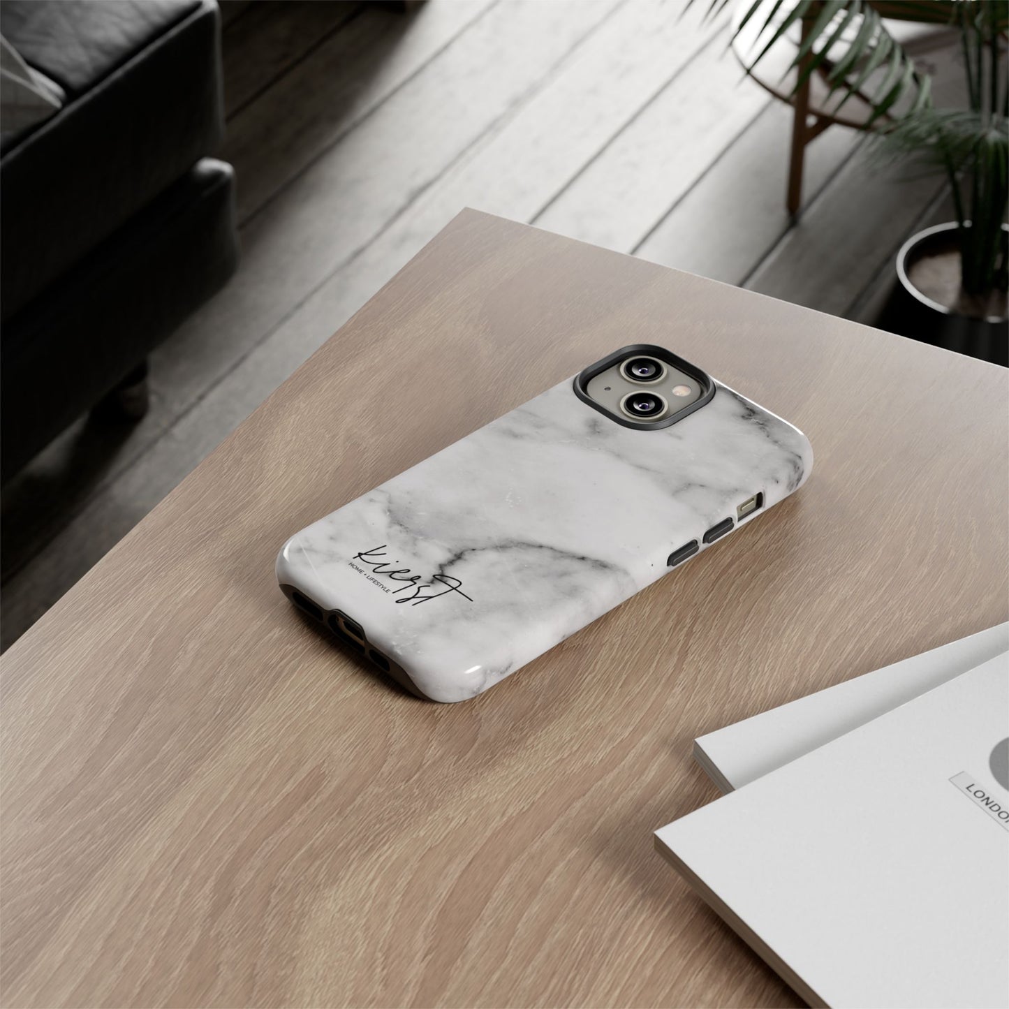 Lived-In White and Grey Marble iPhone Case | Curated Calm, Captured in Marble