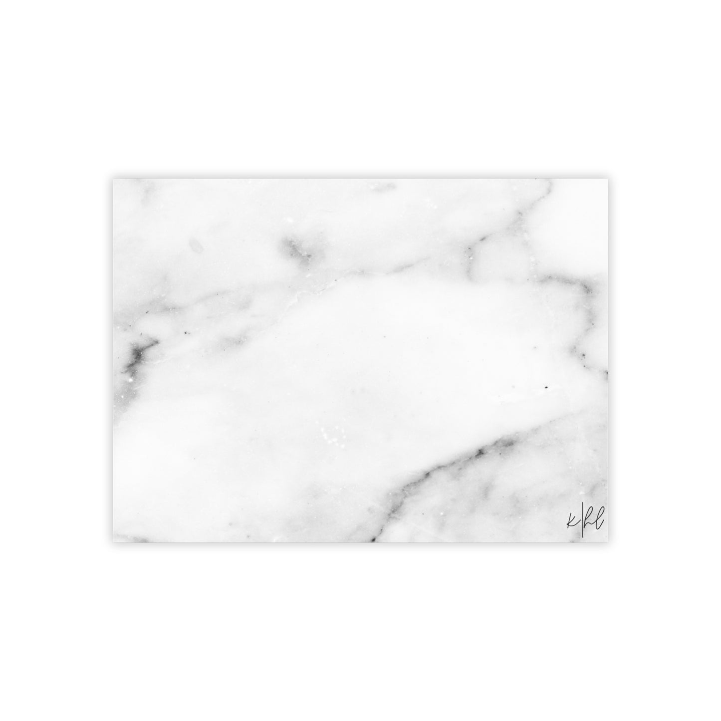 Lived-In Grey and White Marble Post-it® Note Pad