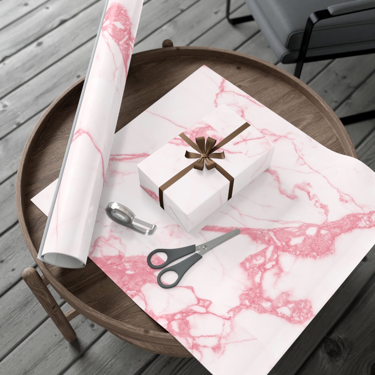 Pink Marble Wrapping Paper