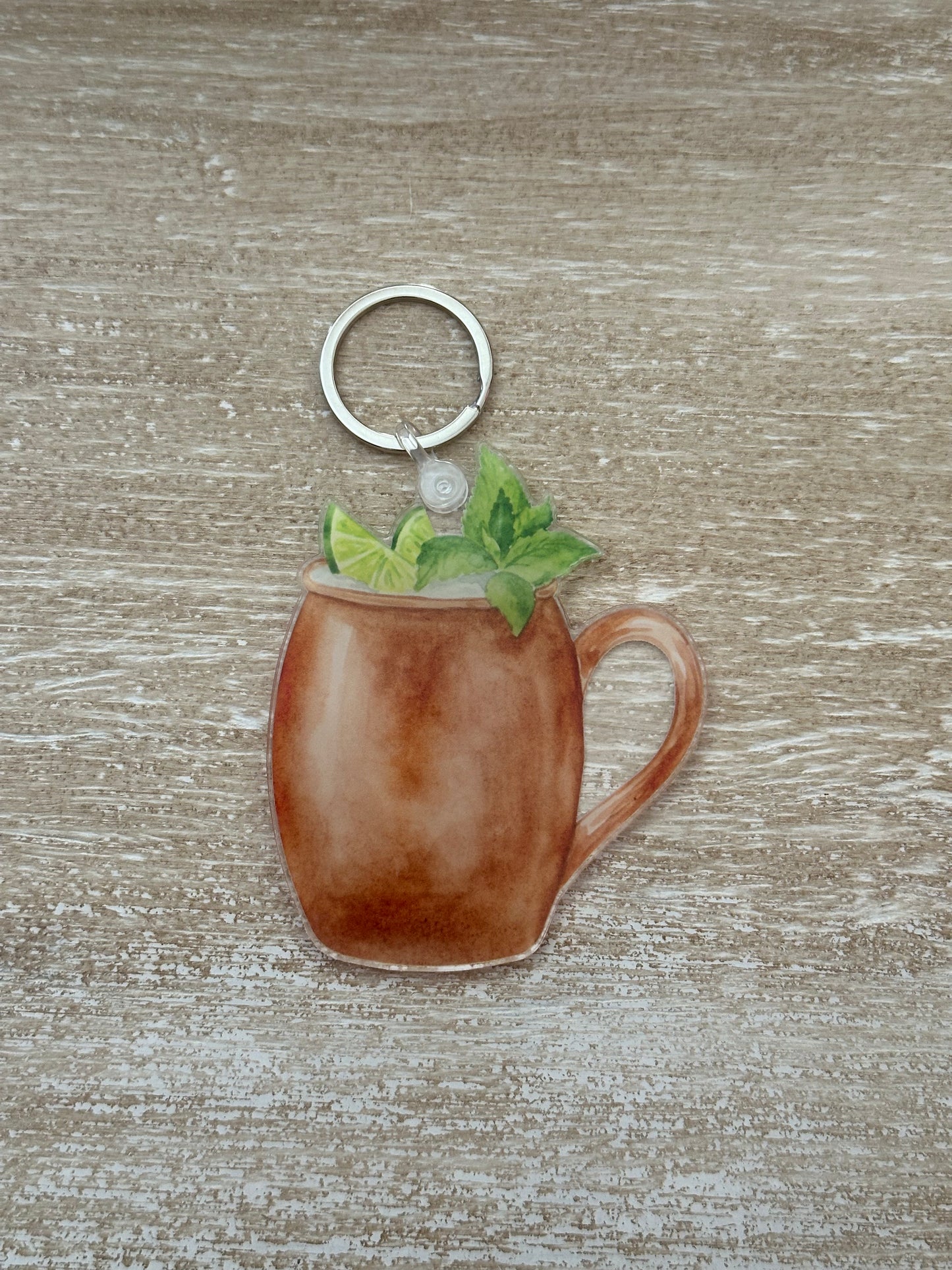 Moscow Mule Acrylic Keychain | Cocktail-Inspired Charm For Keys, Bags, & Gifts