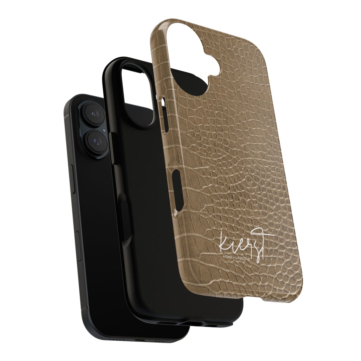 Tan Alligator Print iPhone Case | Elevated texture meets everyday ease