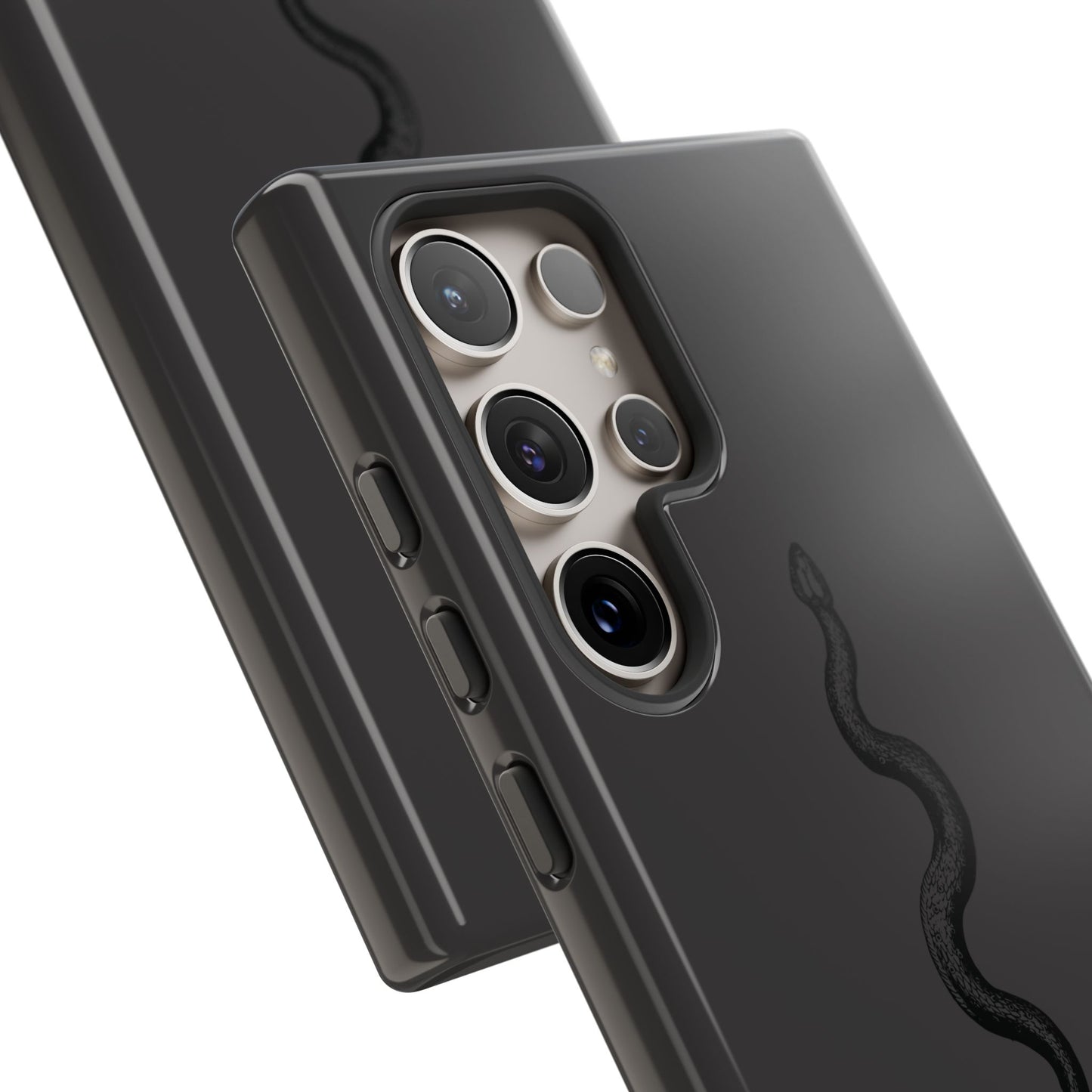 Long Black Snake Samsung Galaxy Phone Case | Power In The Subtleties