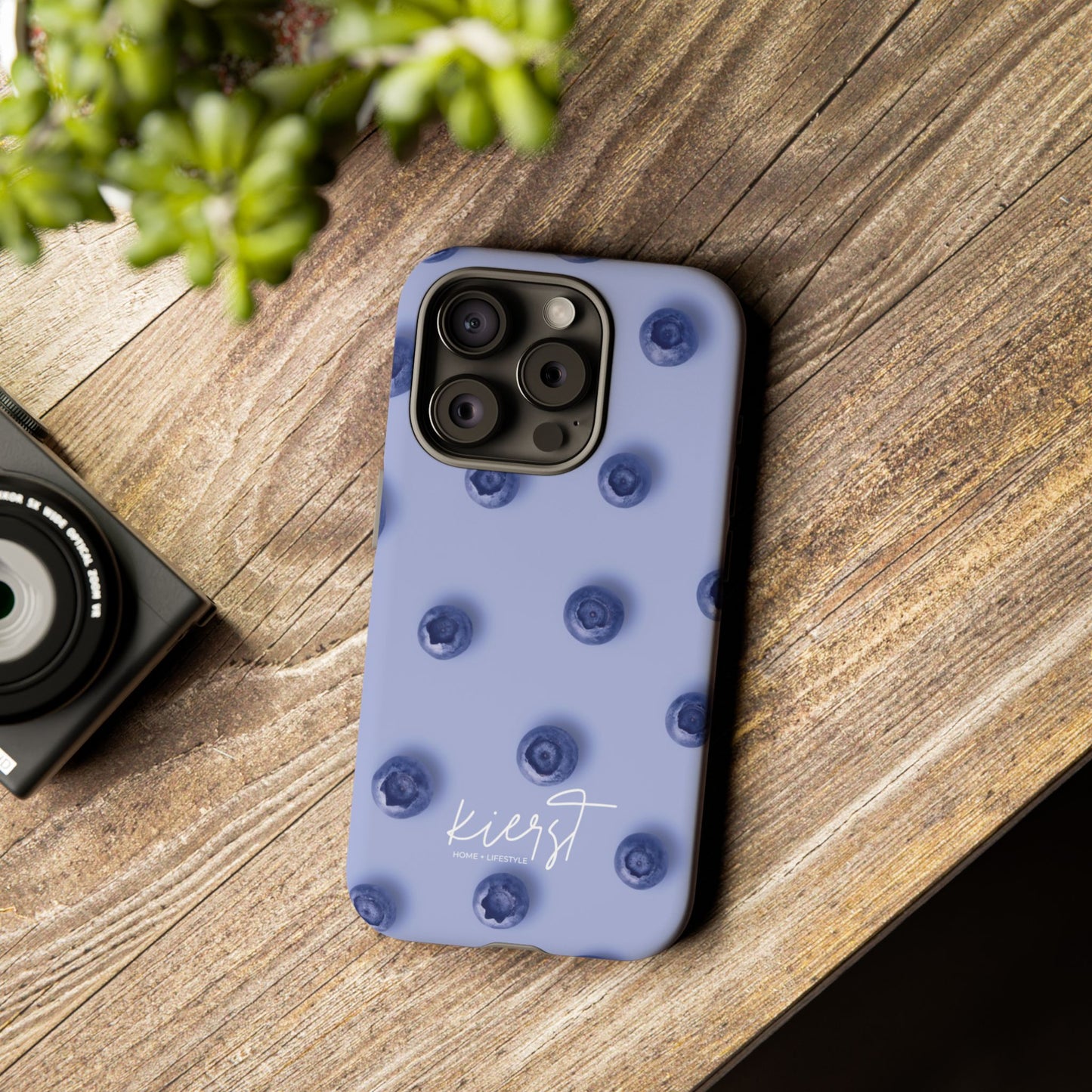 Blueberries iPhone Case | A refined play on fruit-forward charm