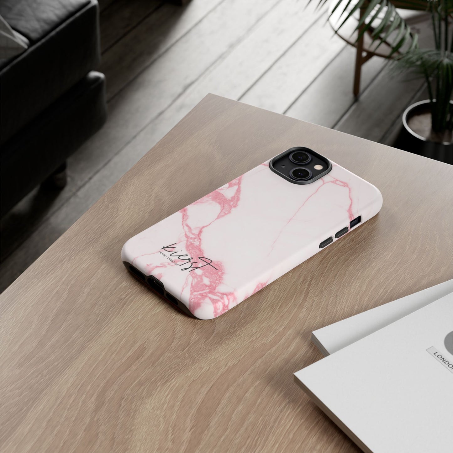 Pink & White Marble iPhone Case | Classic Elegance, Feminine Twist