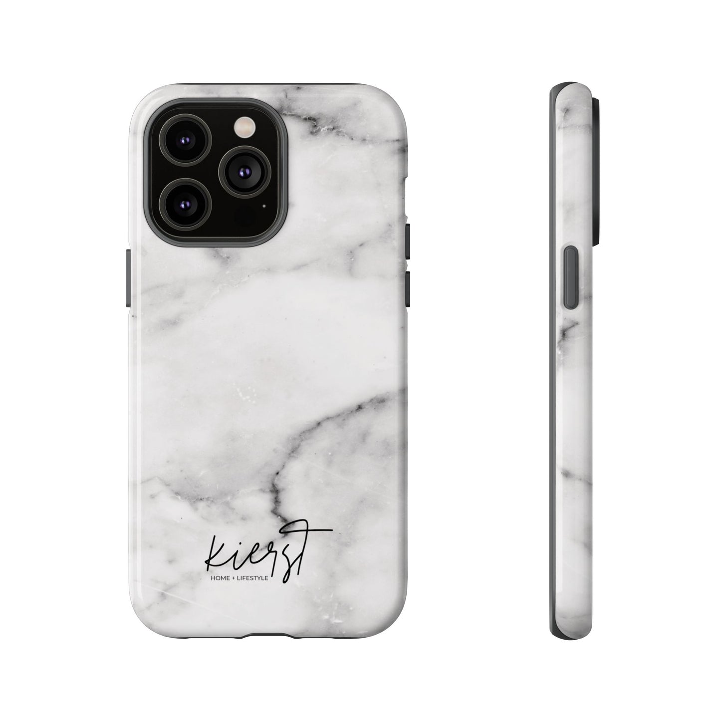 Lived-In White and Grey Marble iPhone Case | Curated Calm, Captured in Marble