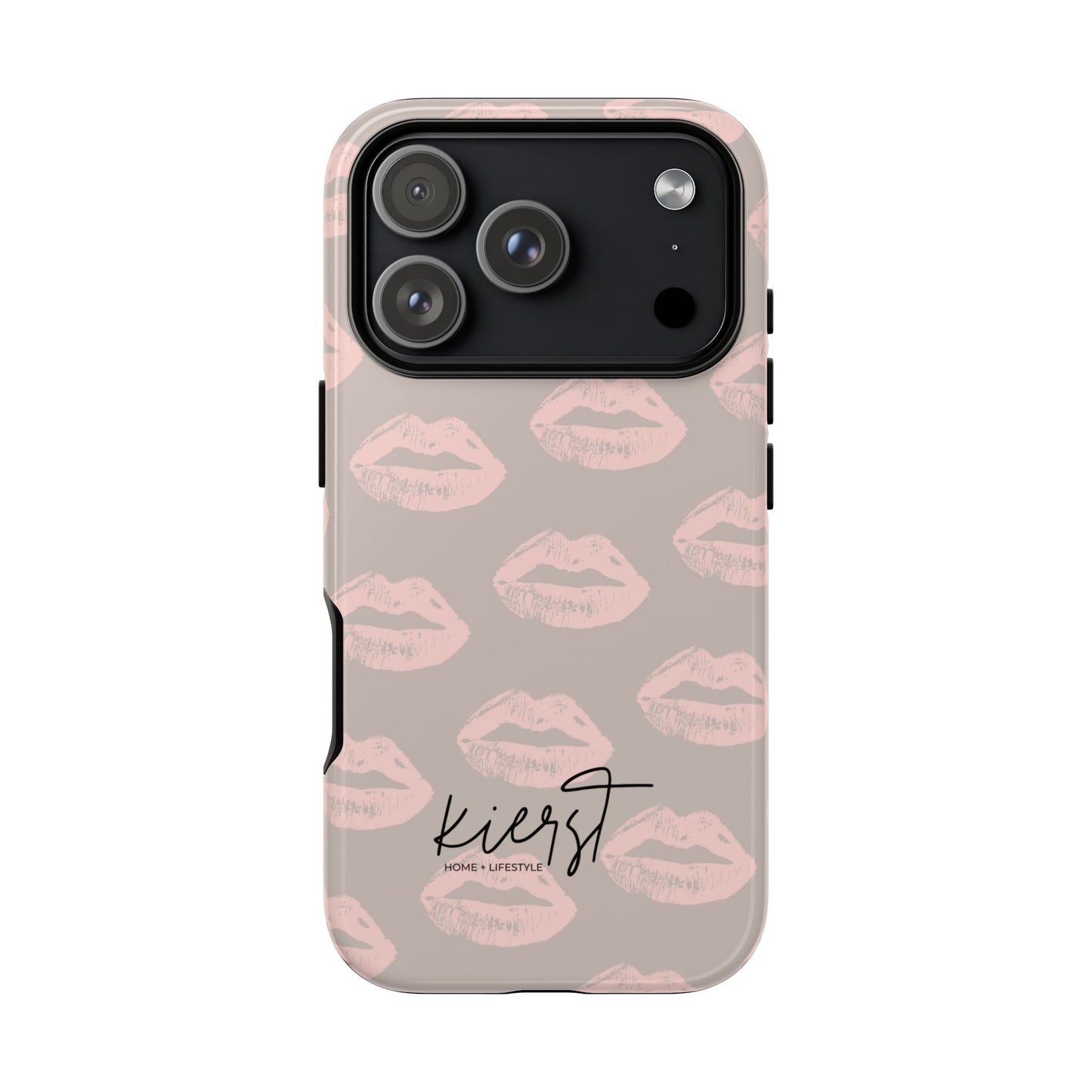 Pillow Talk-Inspired Lips on Oat iPhone Case