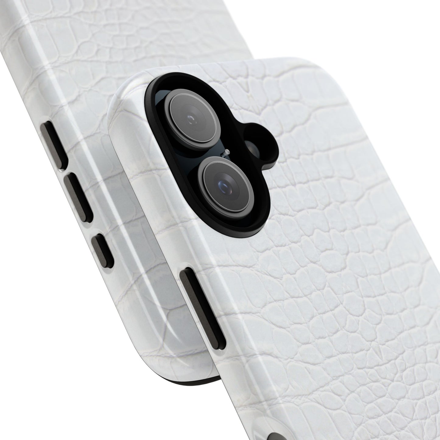 White Alligator iPhone Case | Minimal, Crisp, and Effortlessly Elevated