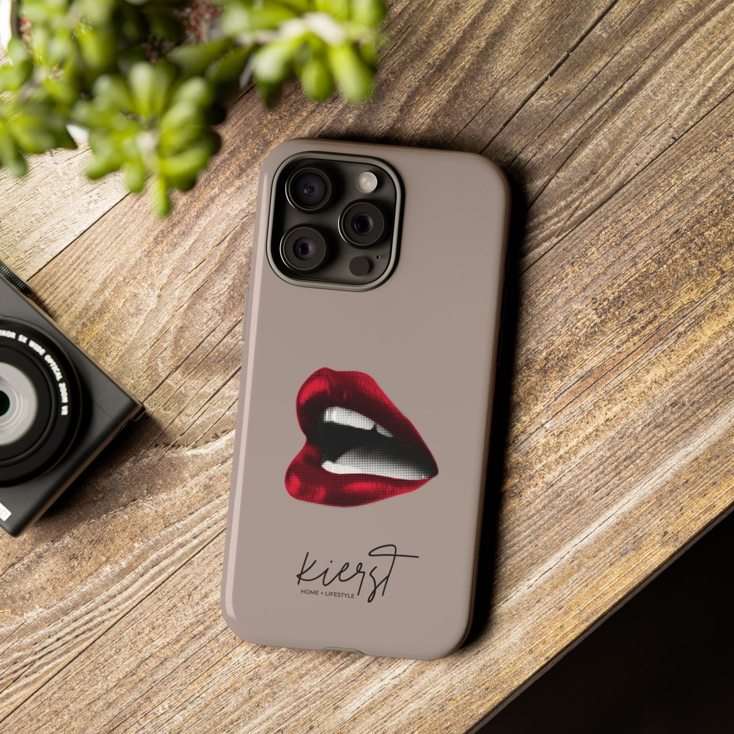 Retro Red Lips iPhone Case | Pop Art Meets Polished