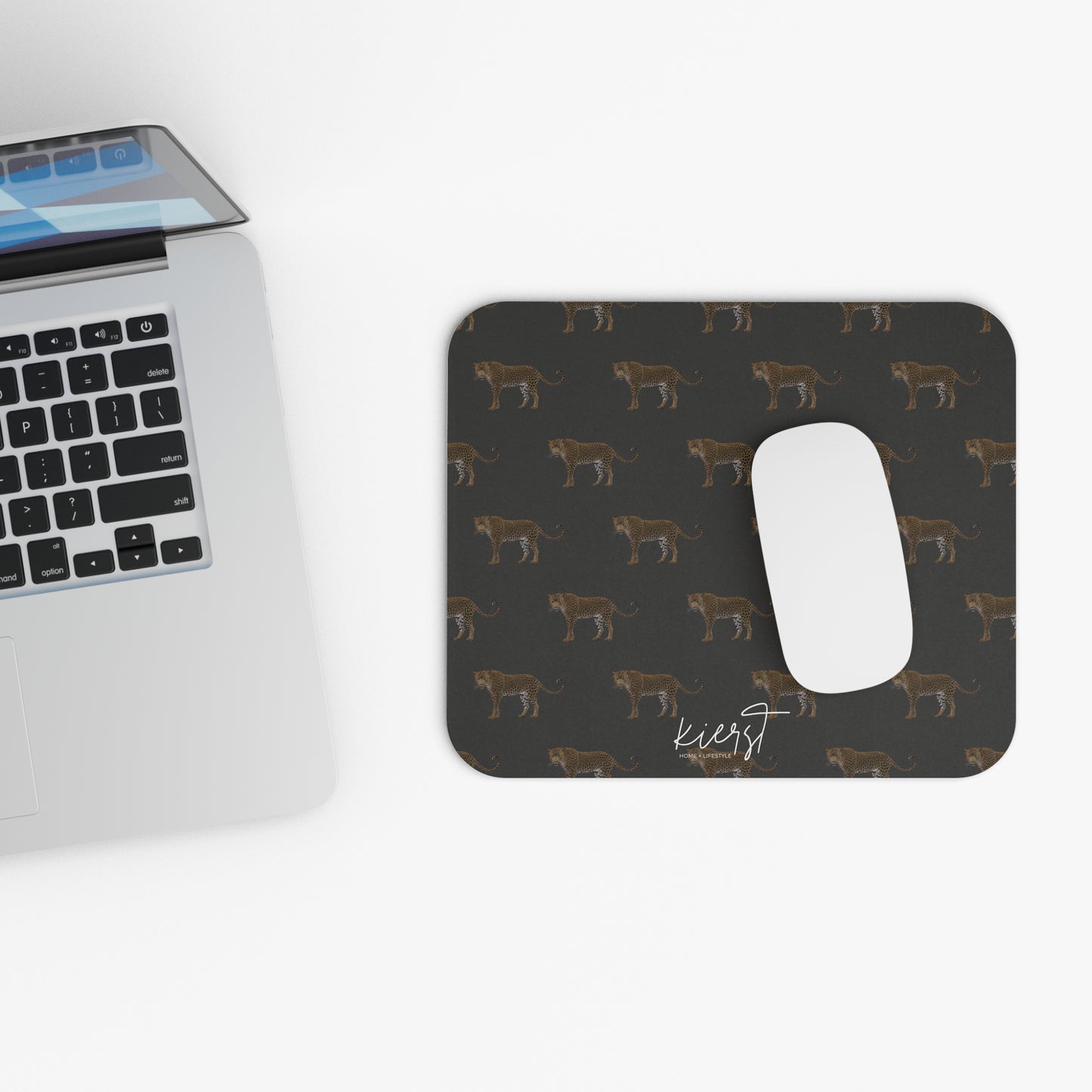 Leopards on Grey Mouse Pad