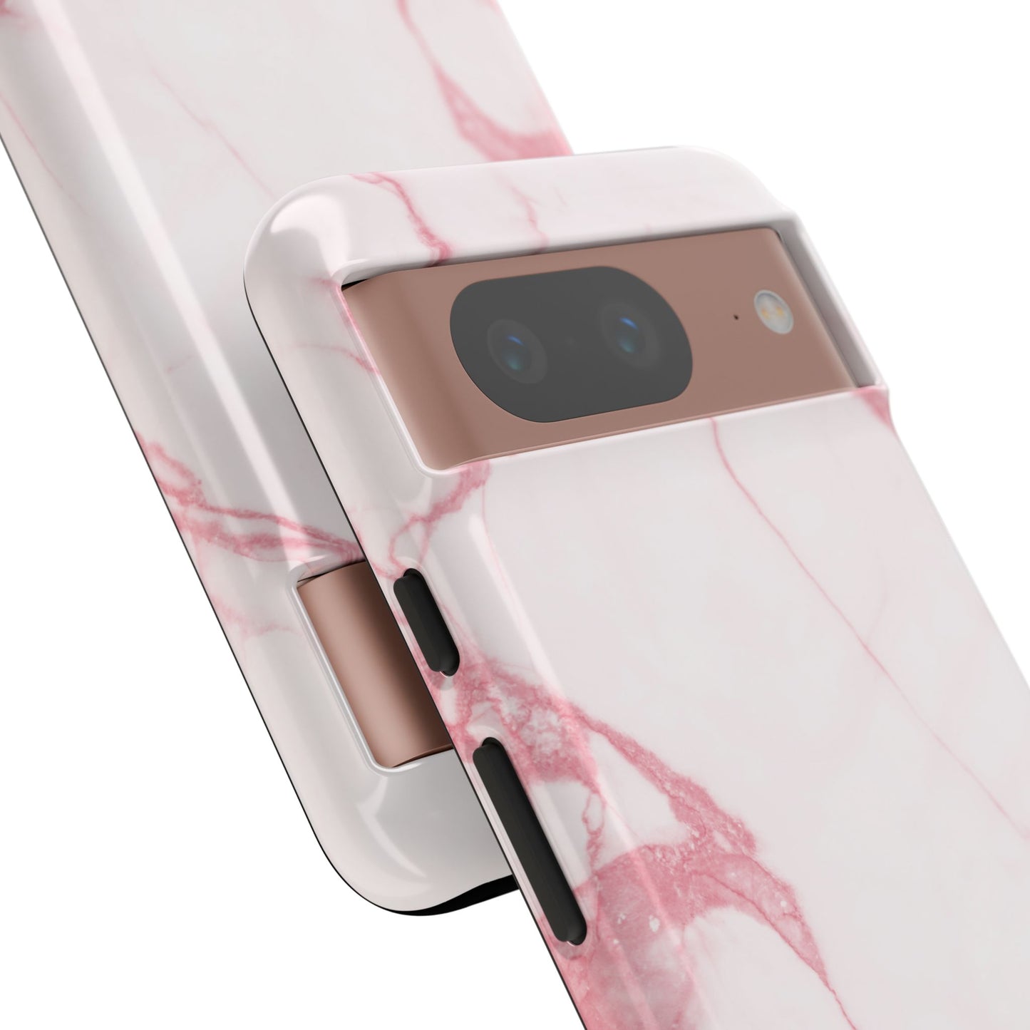 Pink & White Marble Google Pixel Case | Soft Polish, Everyday Protection