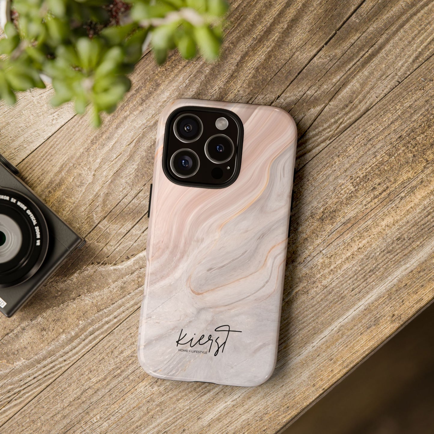 Blush Swirl Marble iPhone Case | Soft Curves, Strong Protection