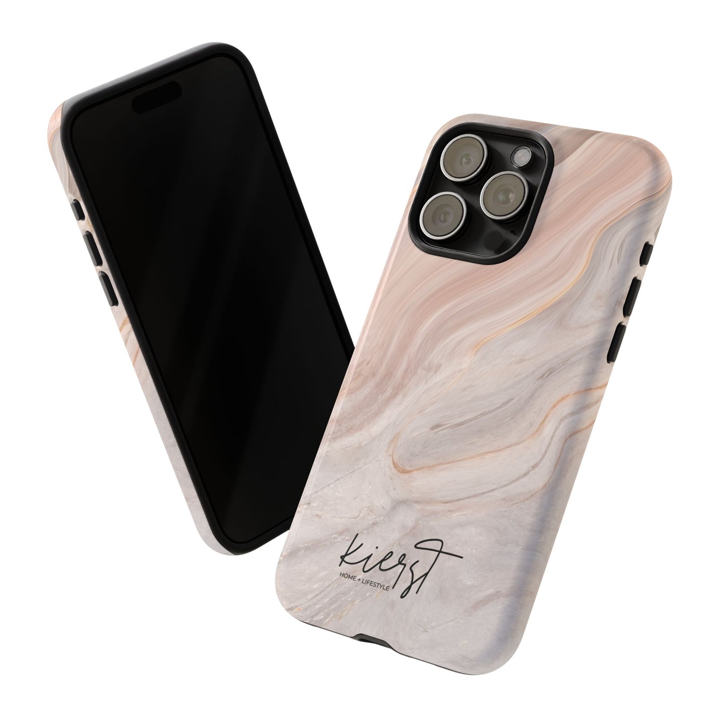 Blush Swirl Marble iPhone Case | Soft Curves, Strong Protection