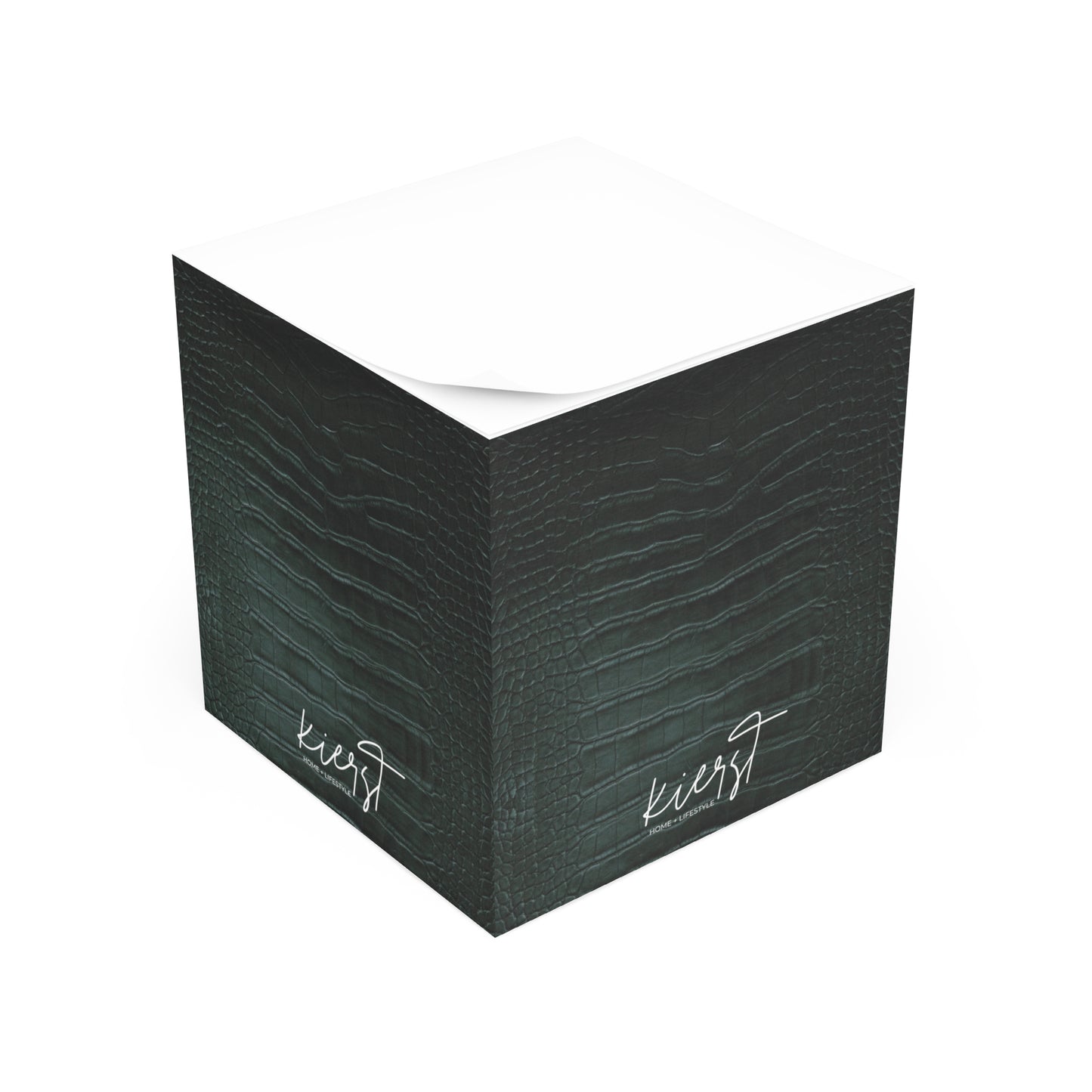 Emerald Crocodile Sticky Note Cube
