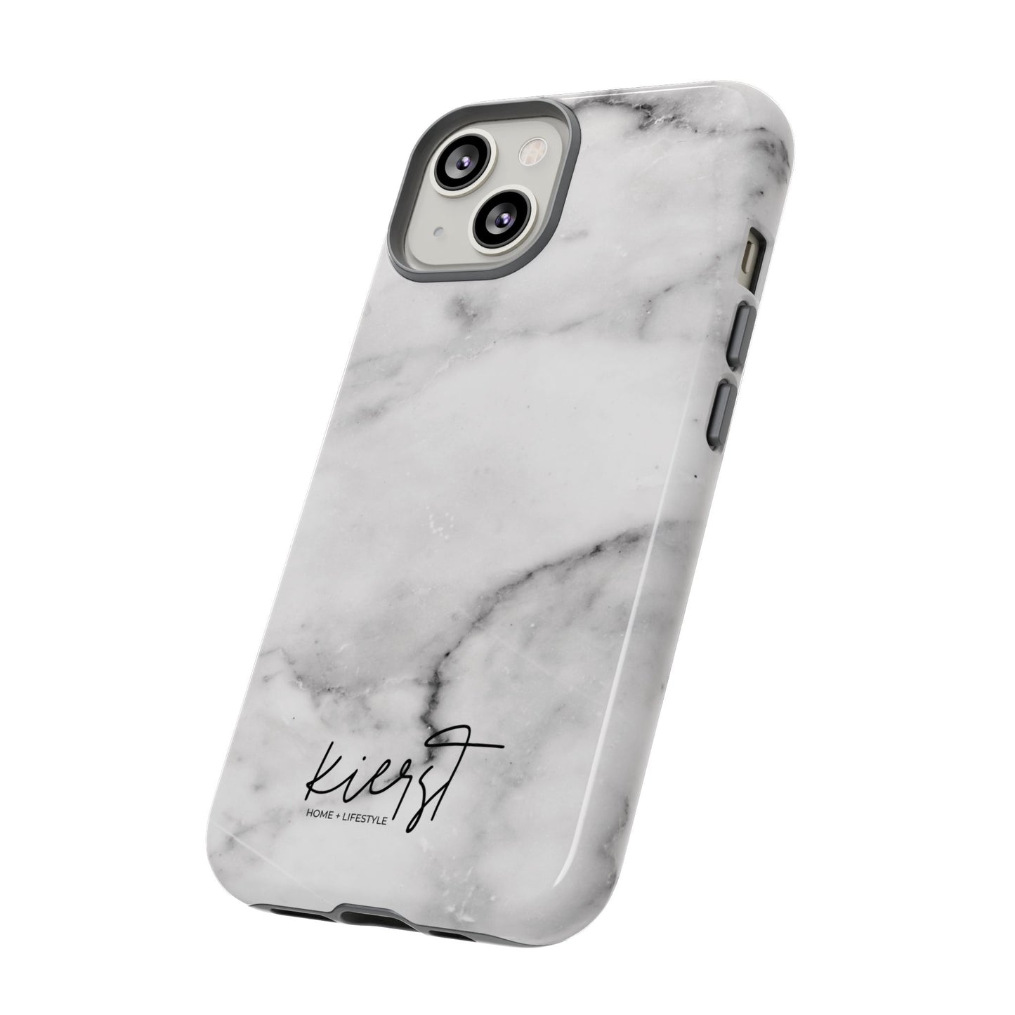 Lived-In White and Grey Marble iPhone Case | Curated Calm, Captured in Marble