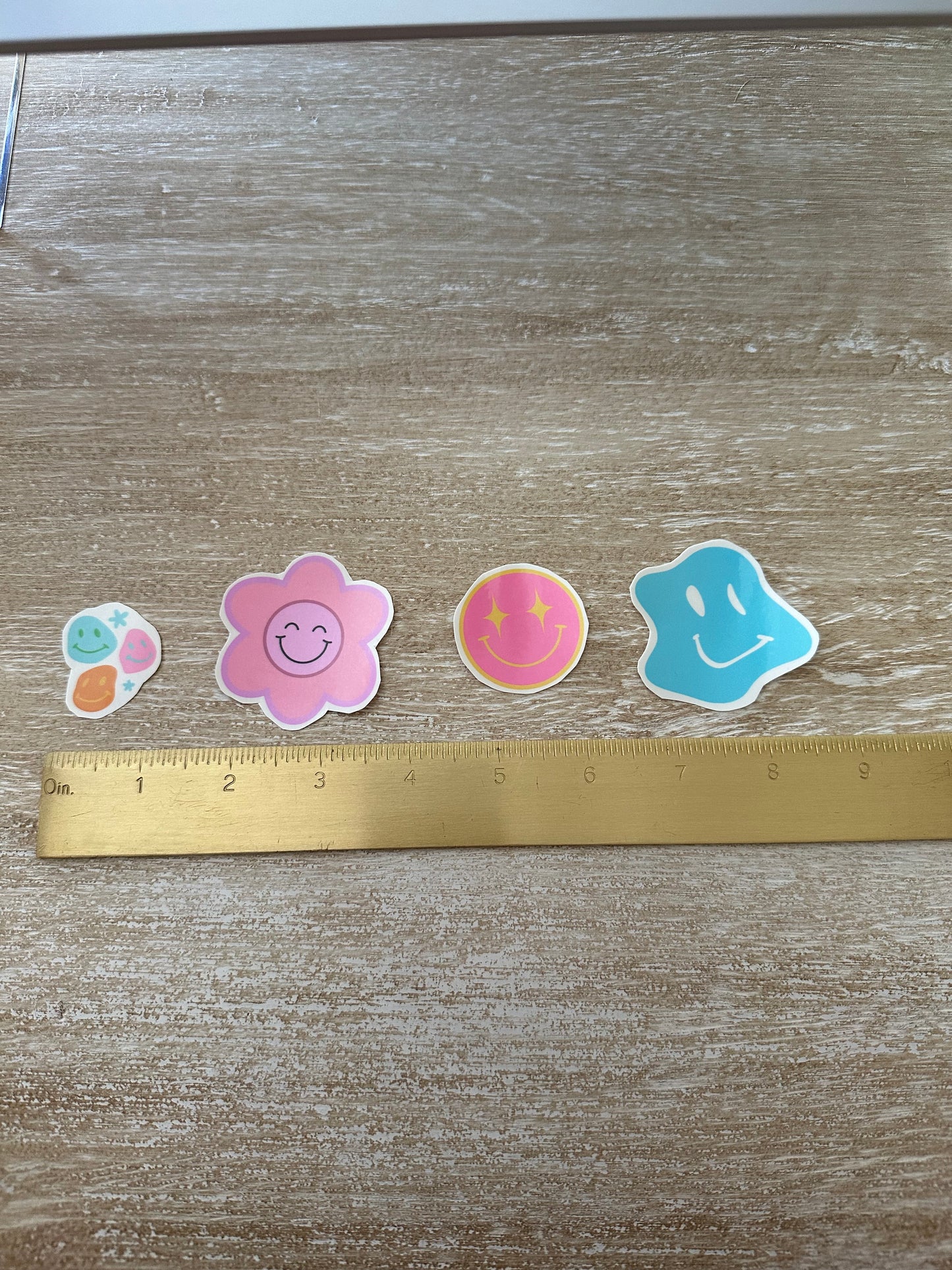 Colorful Smiley Face Temporary Tattoos