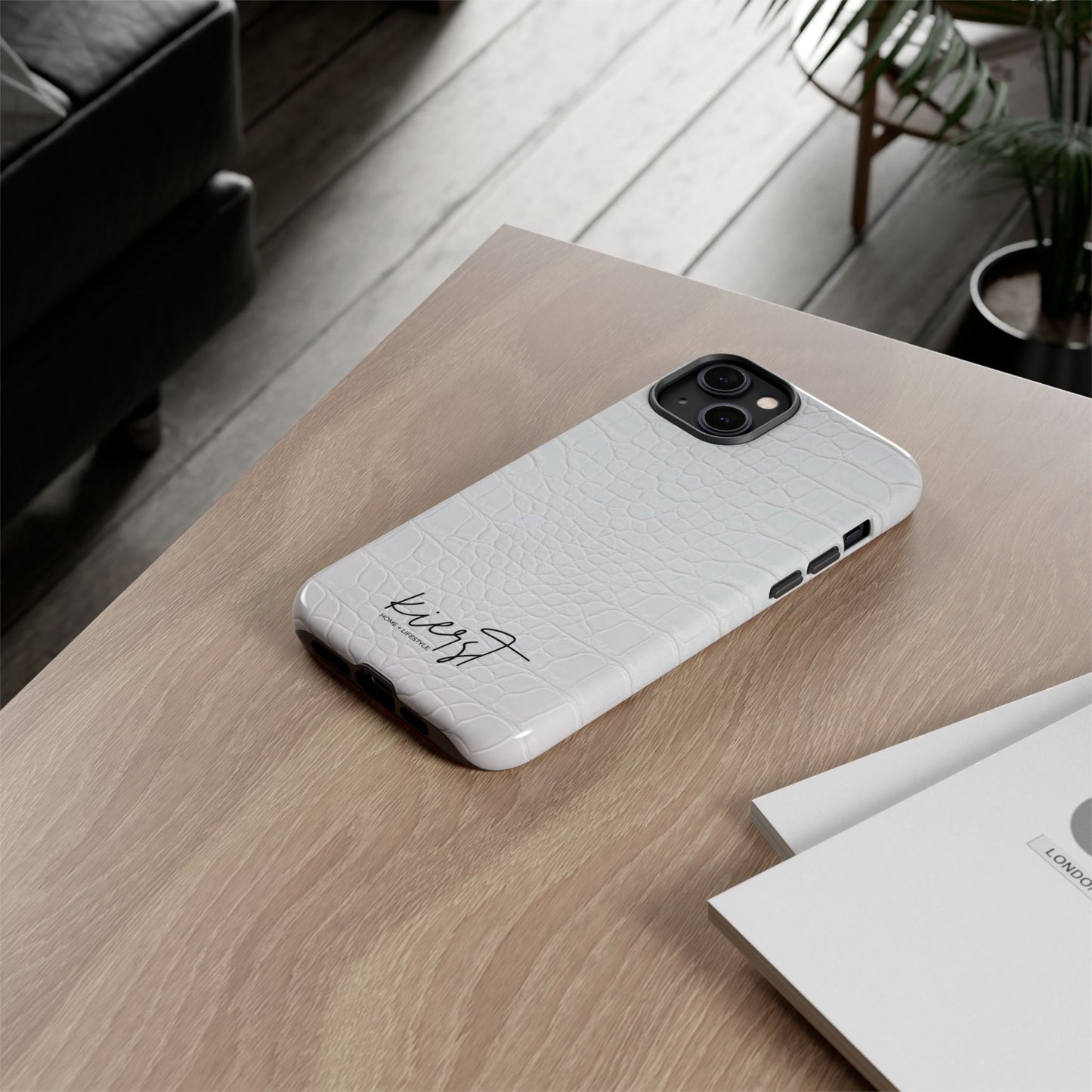 White Alligator iPhone Case | Minimal, Crisp, and Effortlessly Elevated