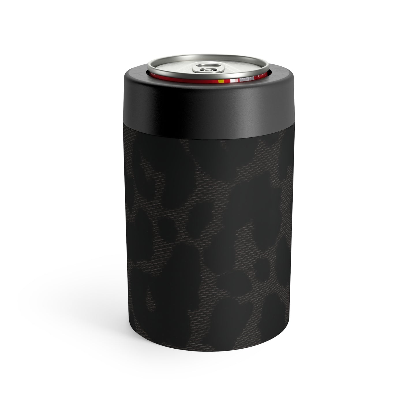 Black Leopard Can Holder | Bold Neutral for Elevated Sips