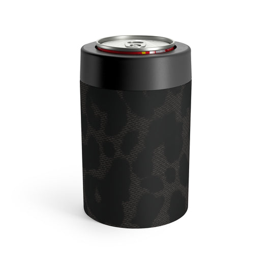 Black Leopard Can Holder | Bold Neutral for Elevated Sips